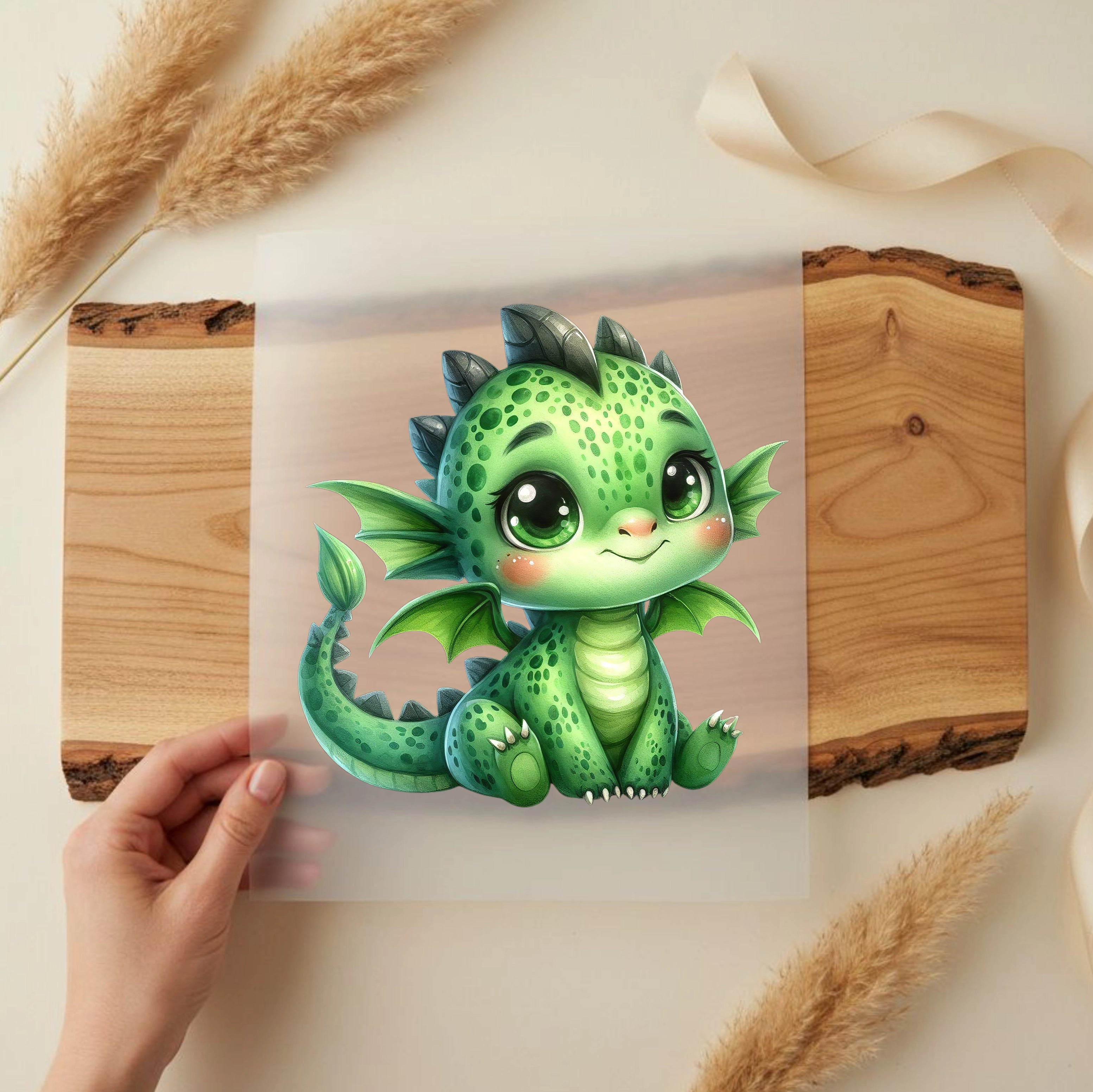 Bügelbild Drache Smaragdkind