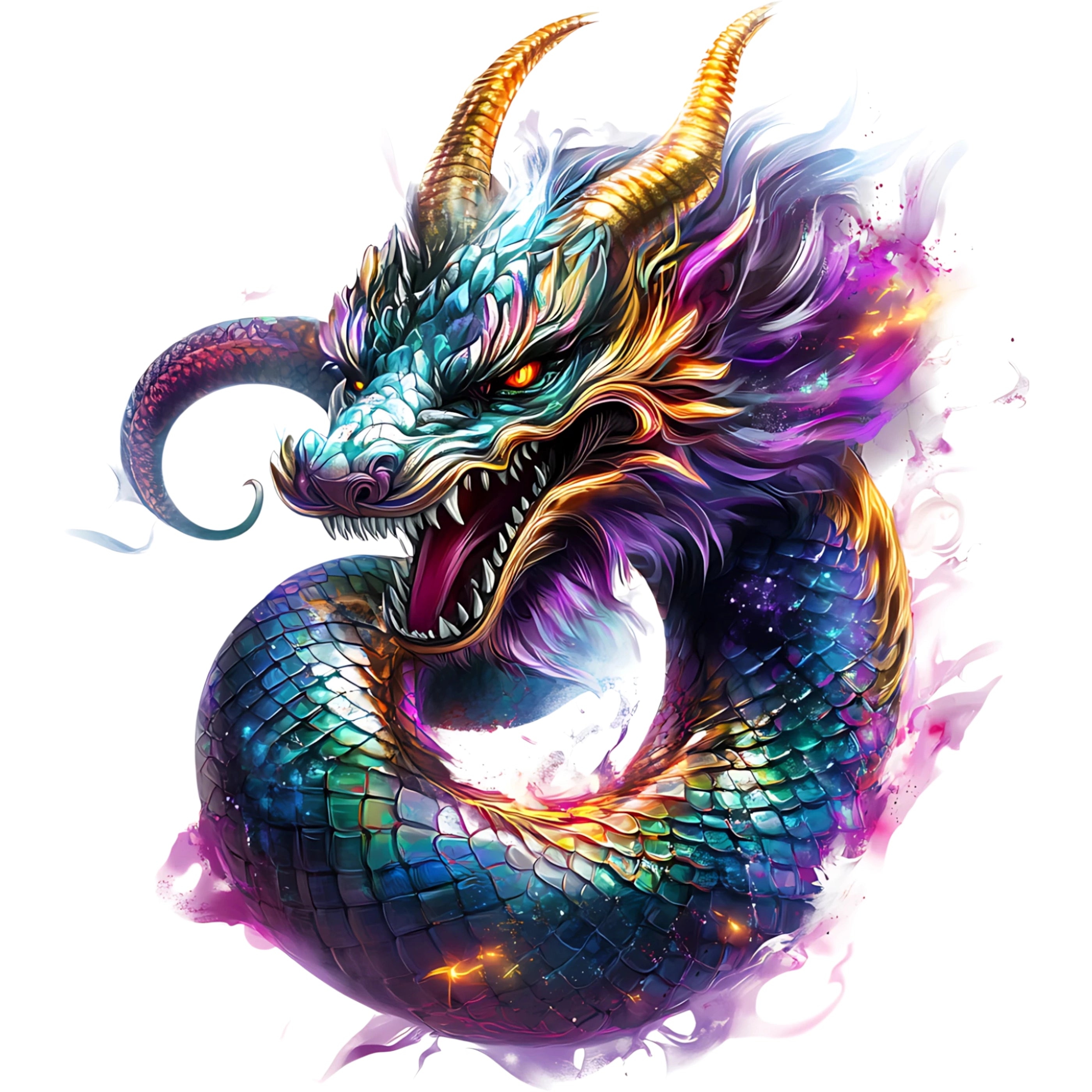 Bügelbild Drache Universumskralle