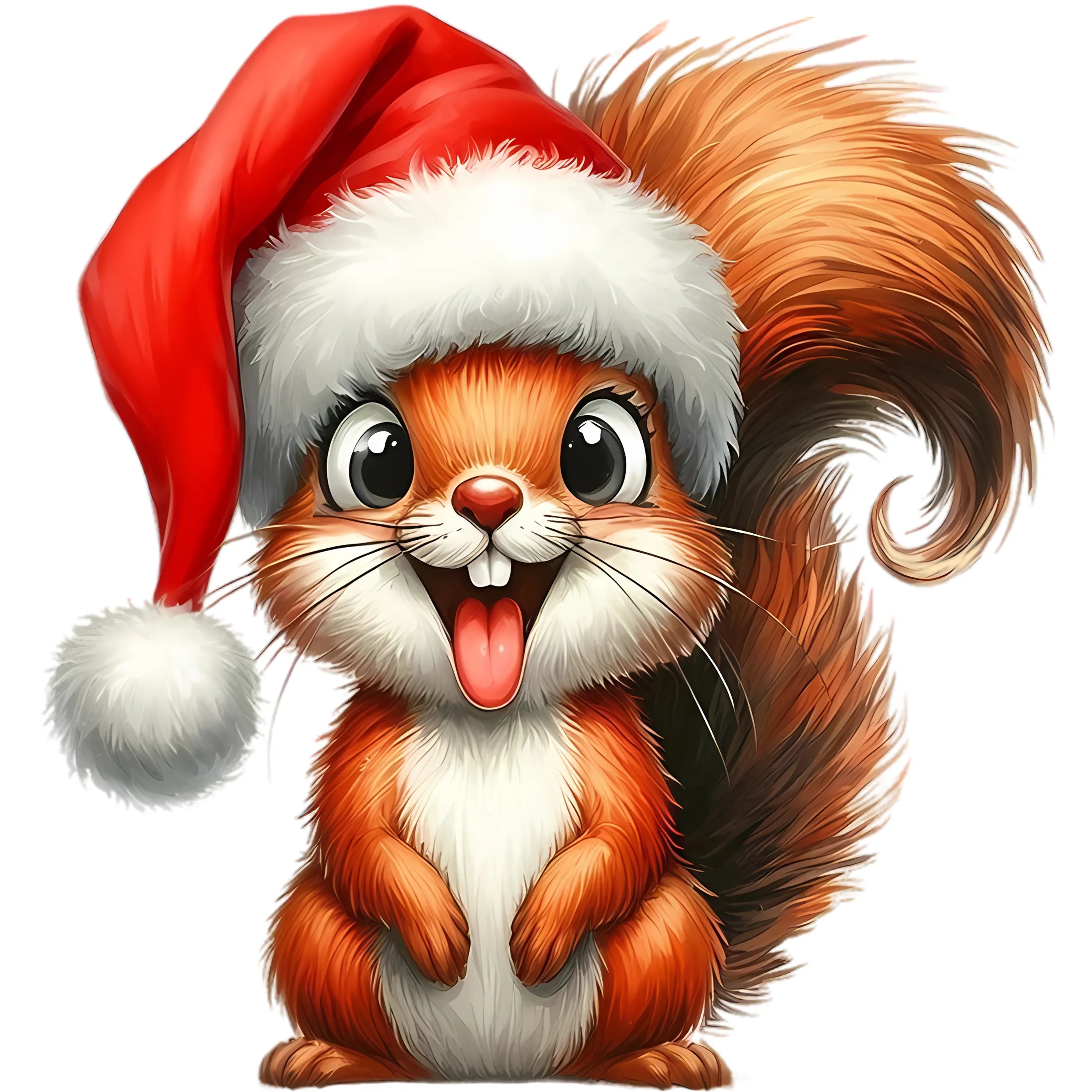 Bügelbild Eichhörnchen Merry Nut