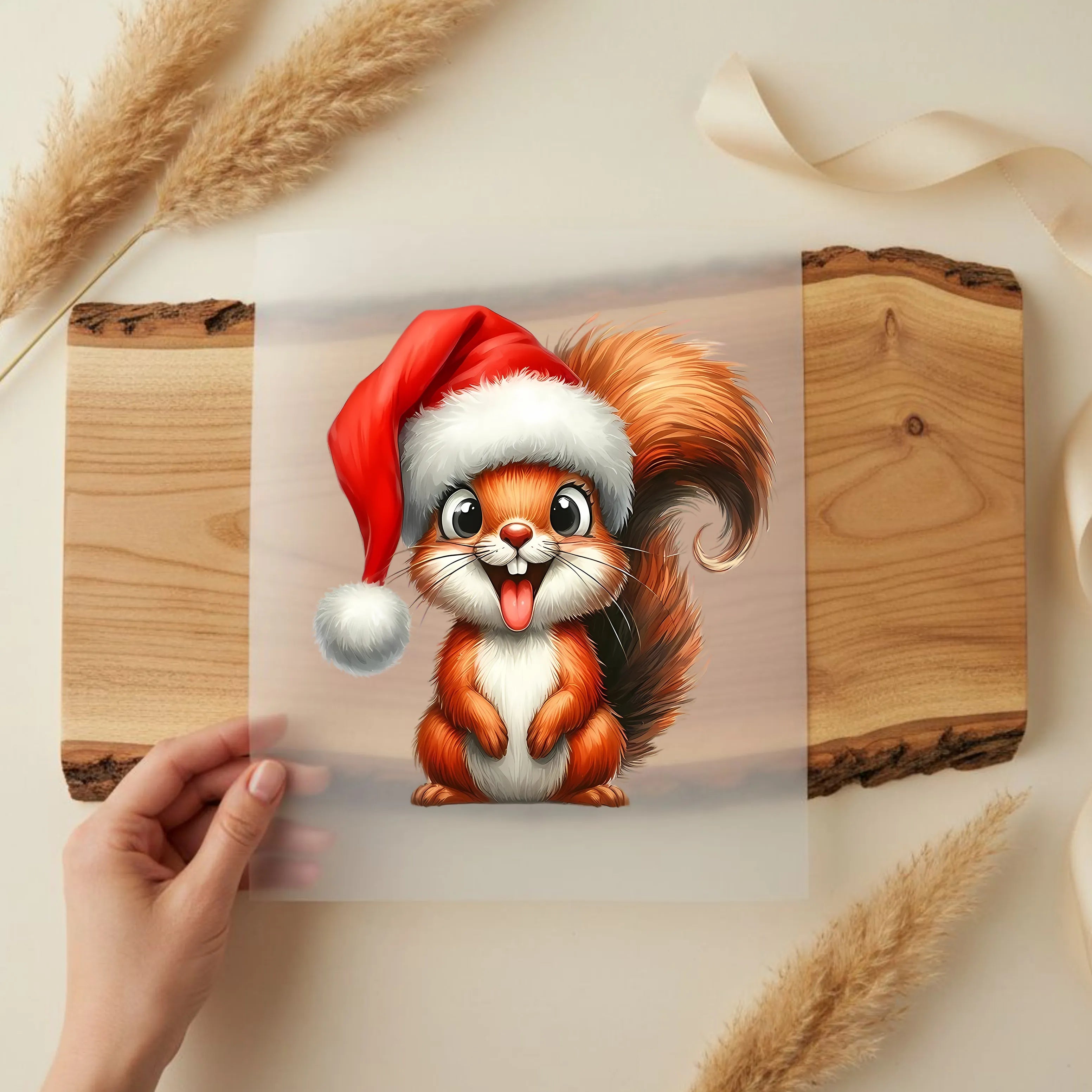 Bügelbild Eichhörnchen Merry Nut