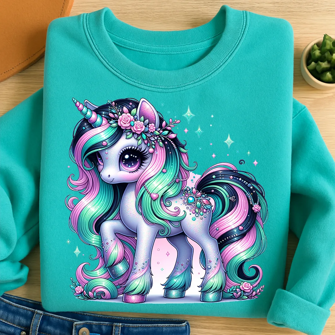 Bügelbild Einhorn Celestia Funkellicht