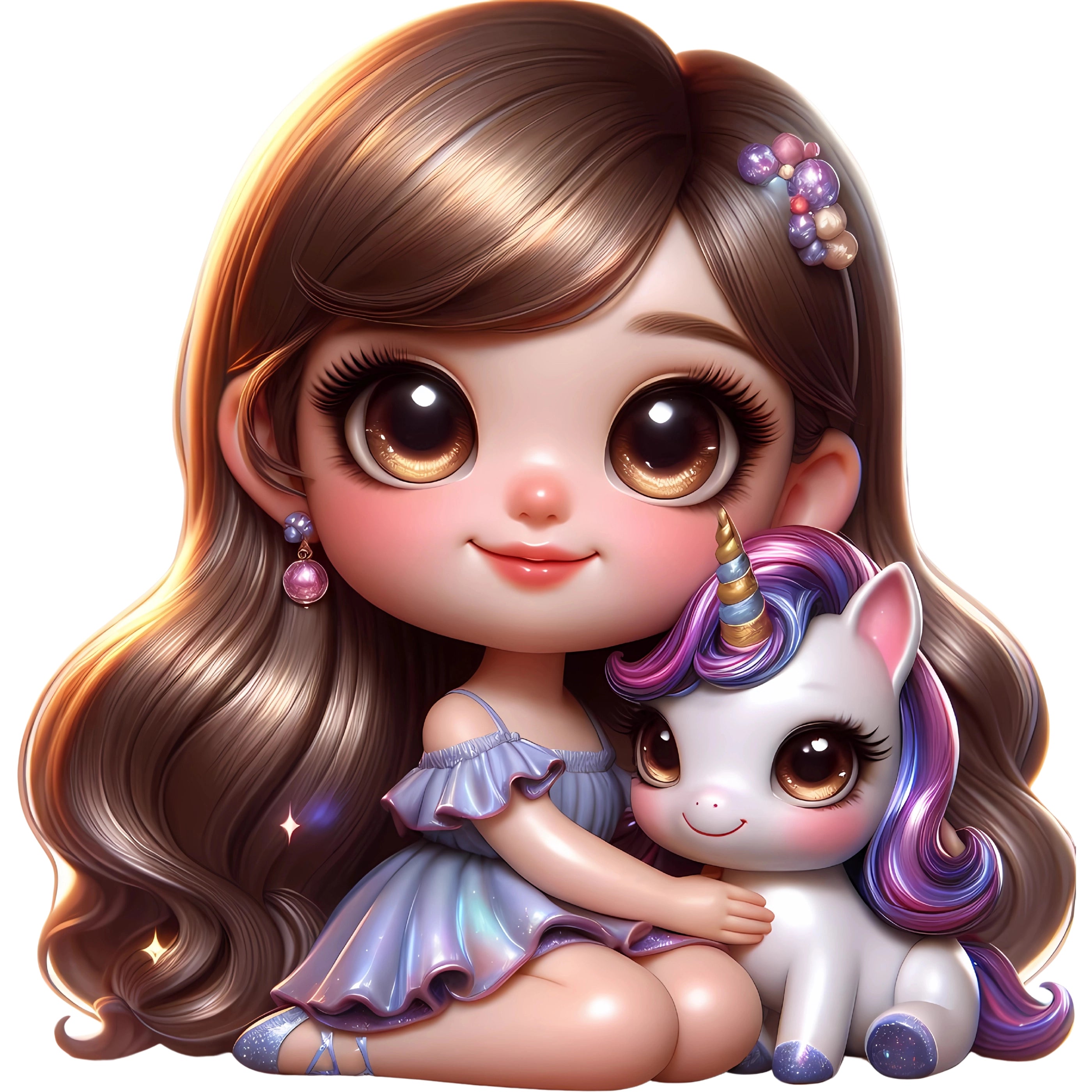 Bügelbild Einhorn Mädchenzauber