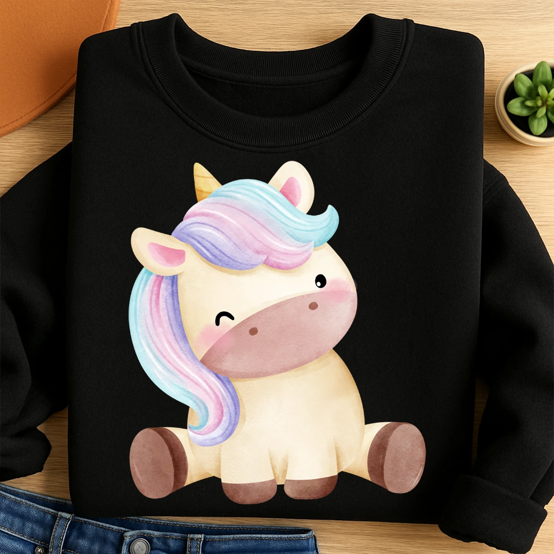 Bügelbild Einhorn Pastel