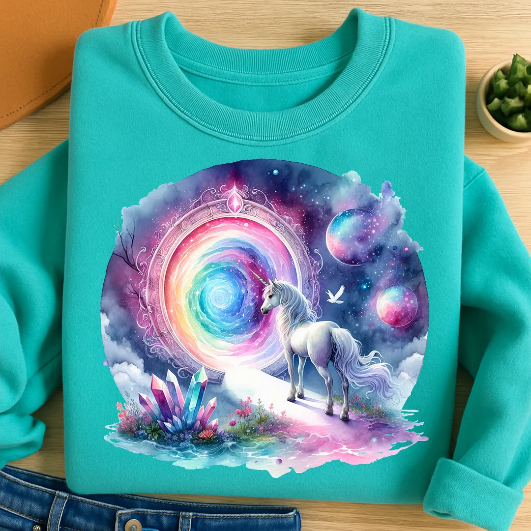Bügelbild Einhorn Stella Dimensionsportal