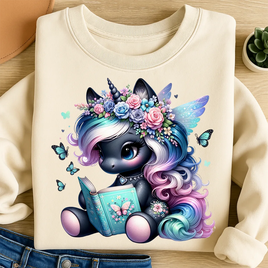 Bügelbild Einhorn Zafira Schmetterlingsbuch