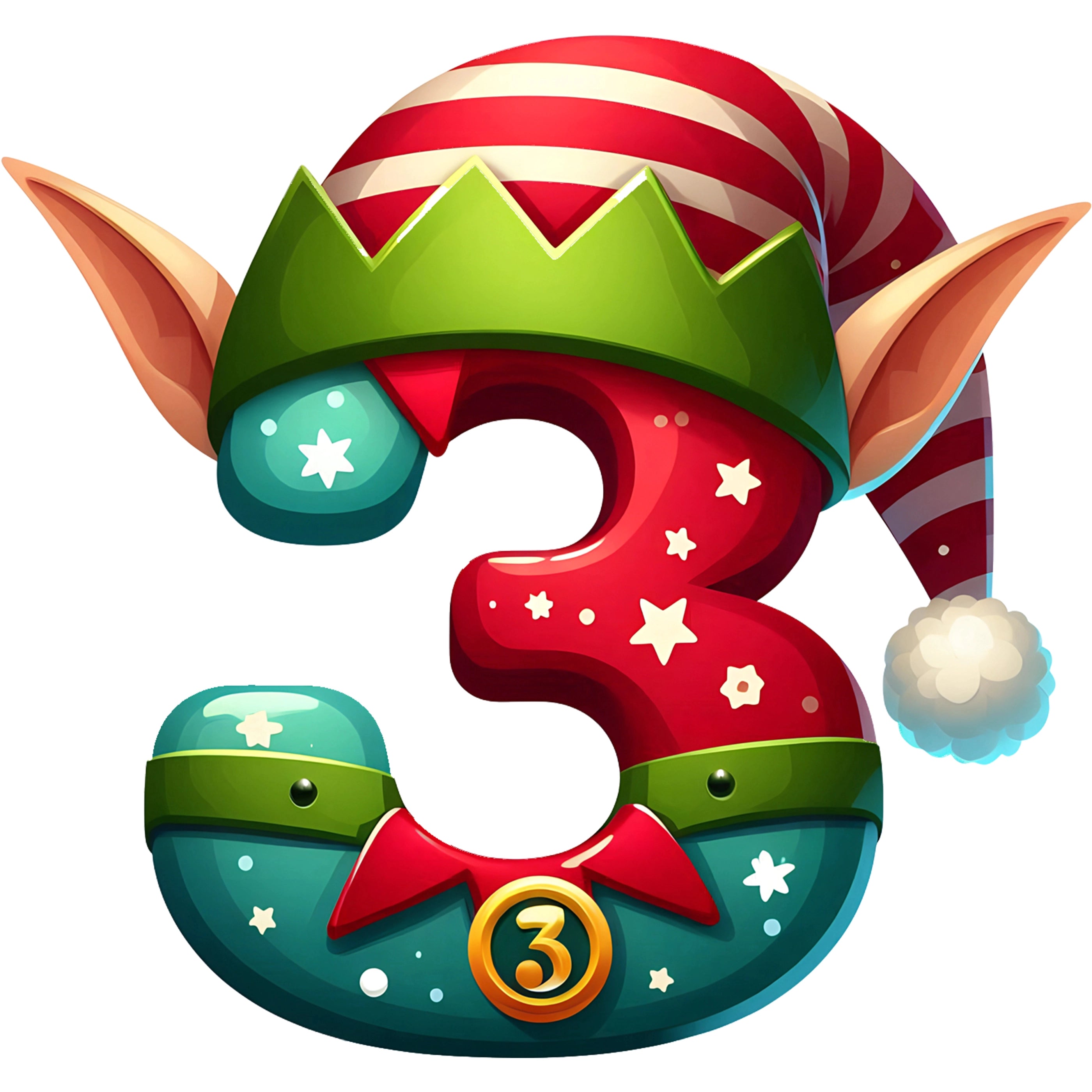 Bügelbild Elfen Buchstaben & Zahlen