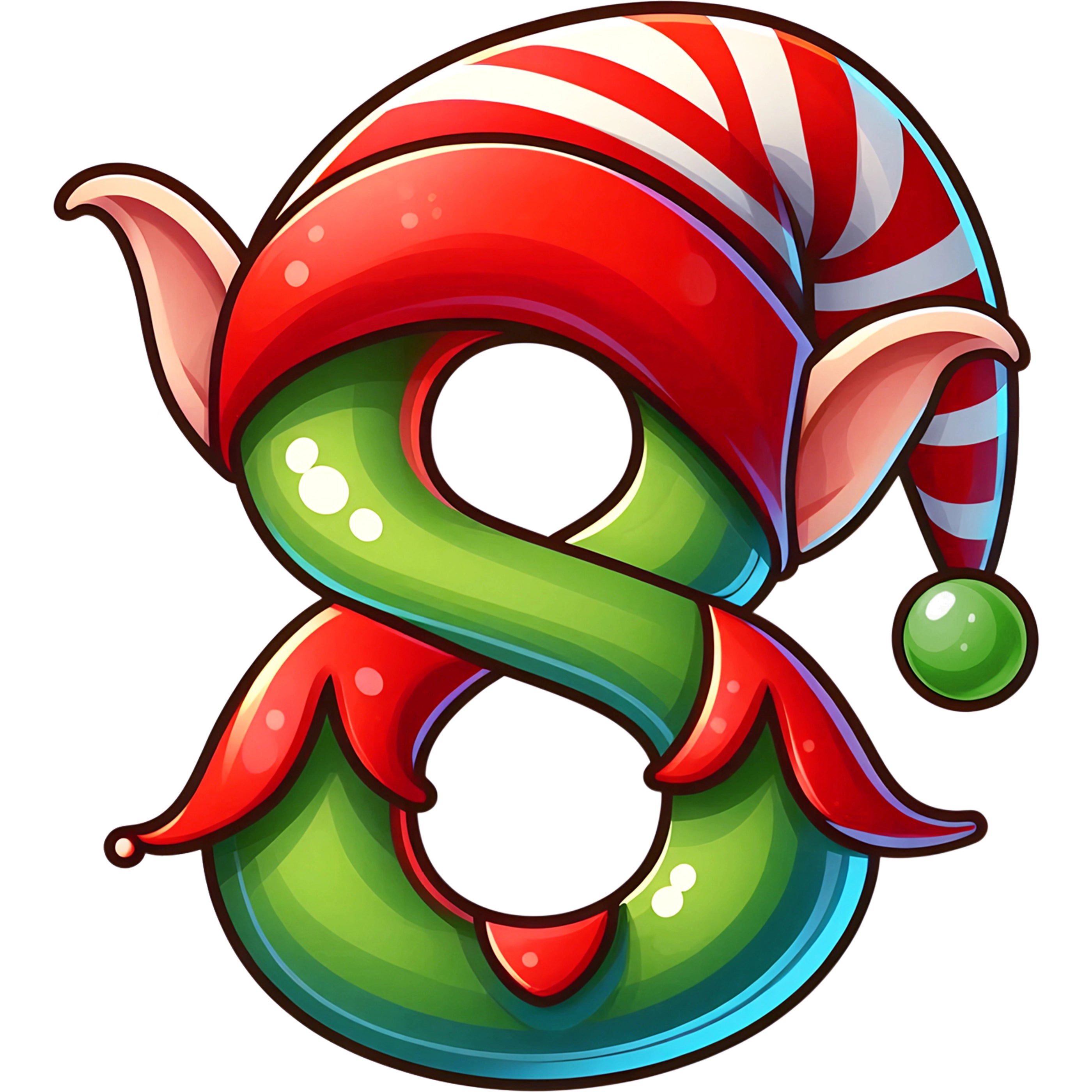 Bügelbild Elfen Buchstaben & Zahlen