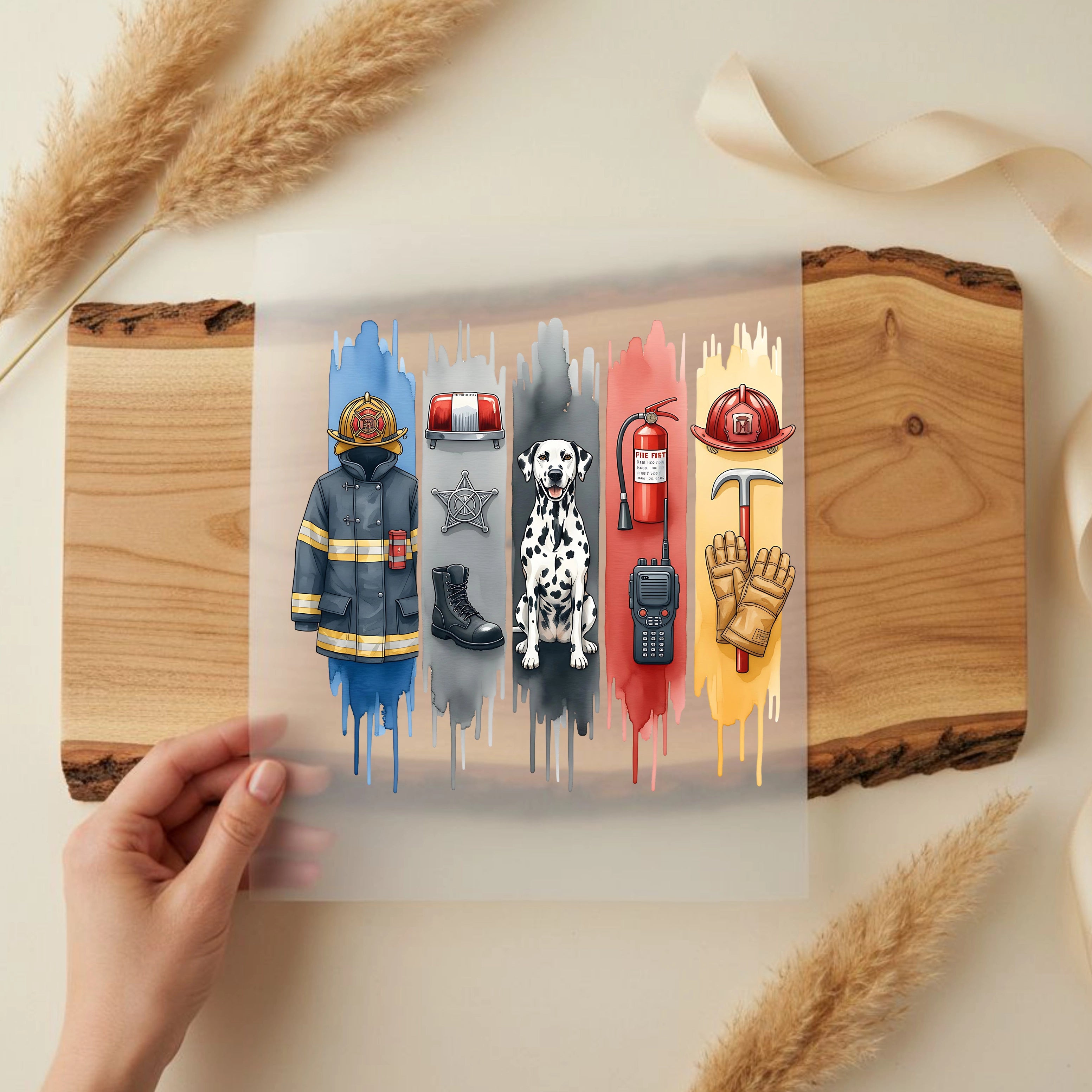 Bügelbild Feuerwehr Panel