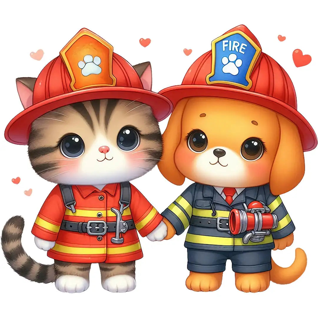 Bügelbild Feuerwehrfreunde Flammenhelden - S