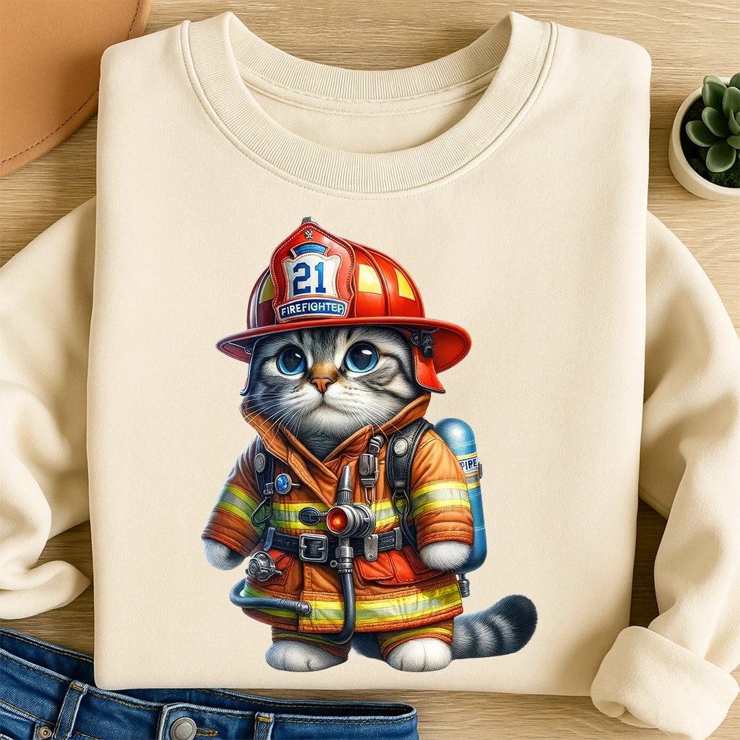 Bügelbild Feuerwehrmieze