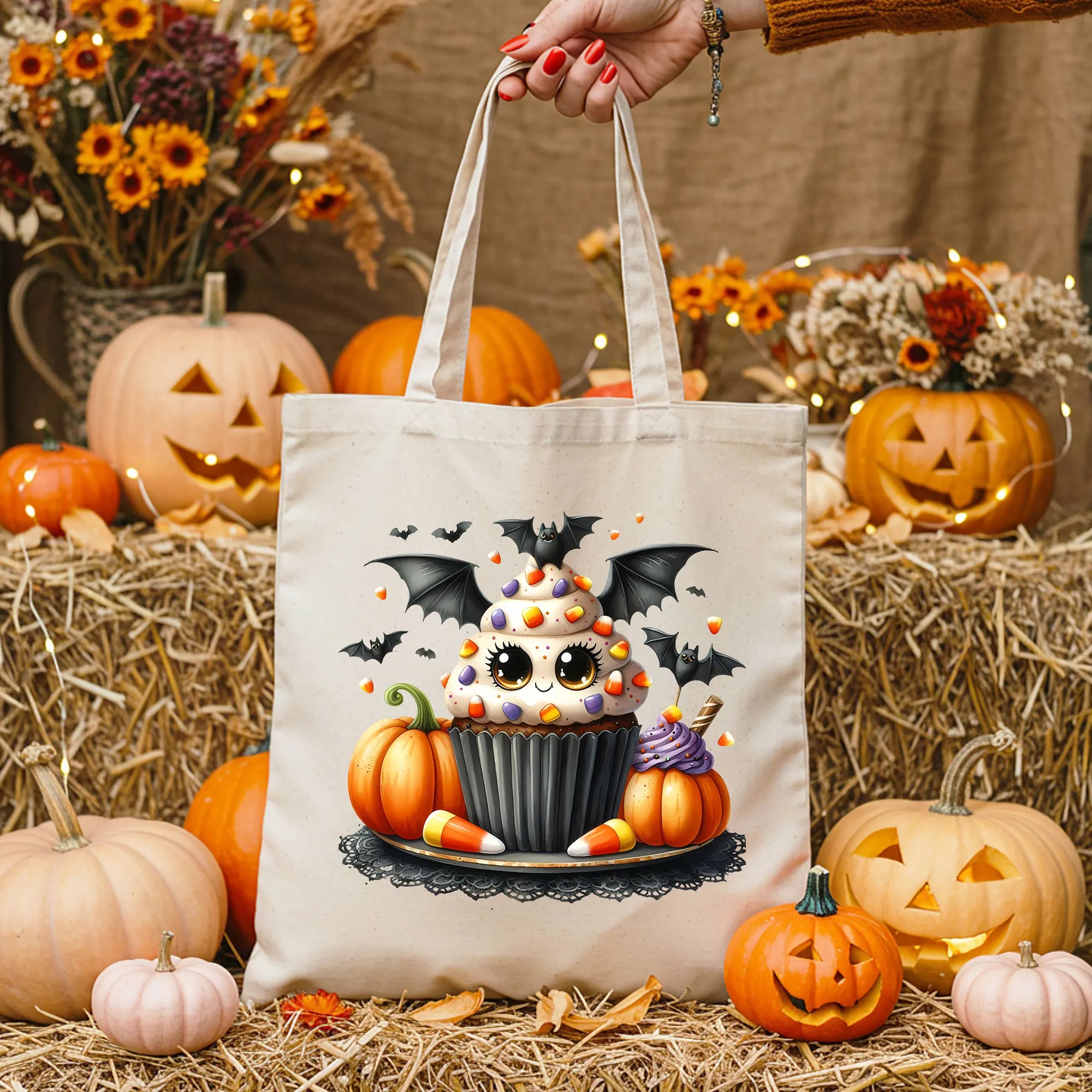 Bügelbild Fledermaus Cupcake Zuckertraum