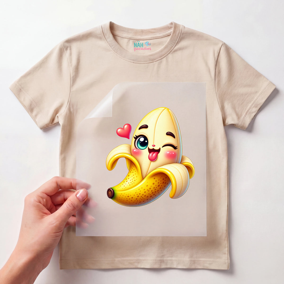 Bügelbild Freche Banane