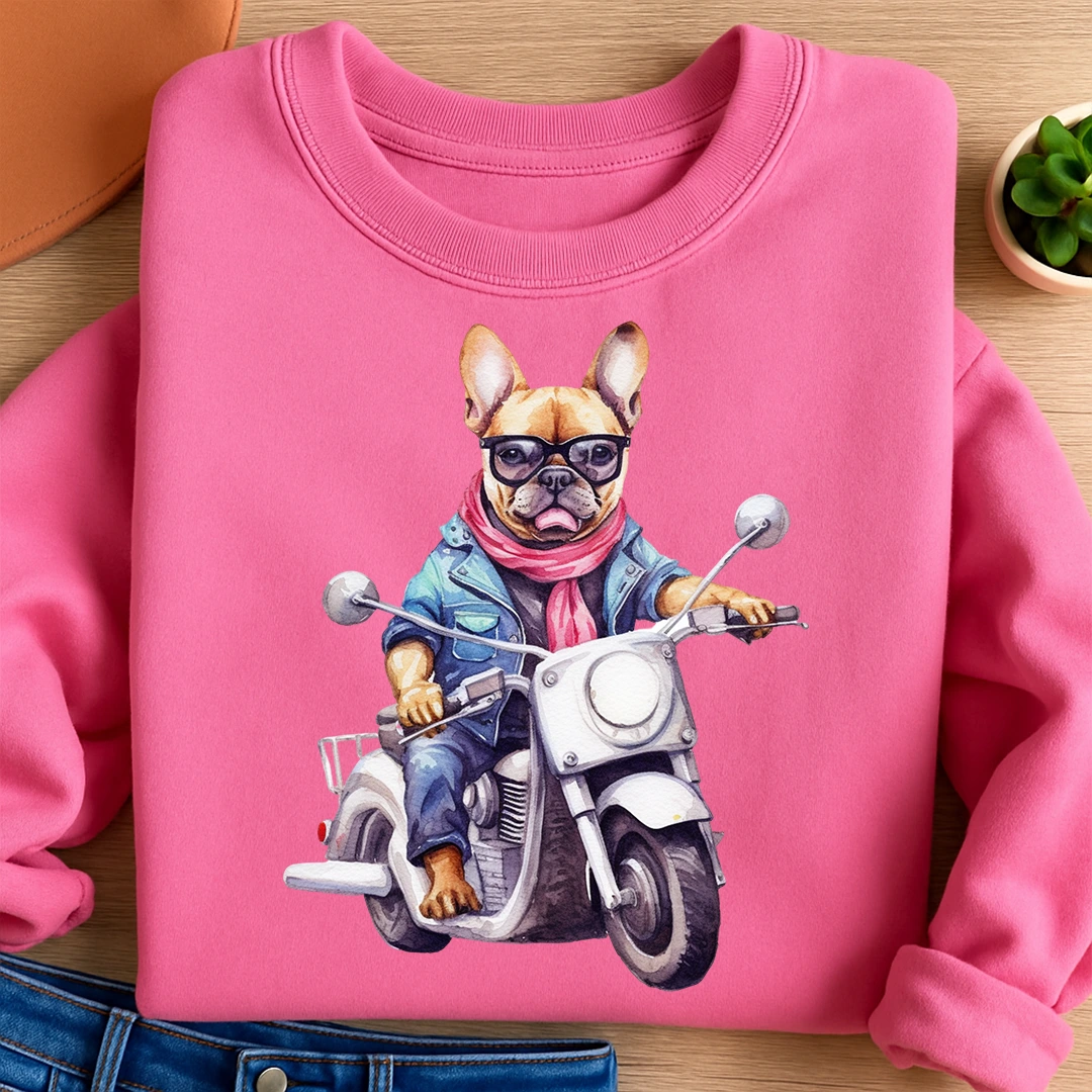 Bügelbild Frenchi Biker
