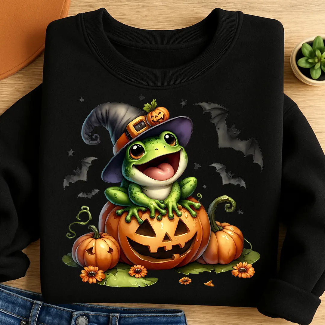 Bügelbild Frosch Zauberquak