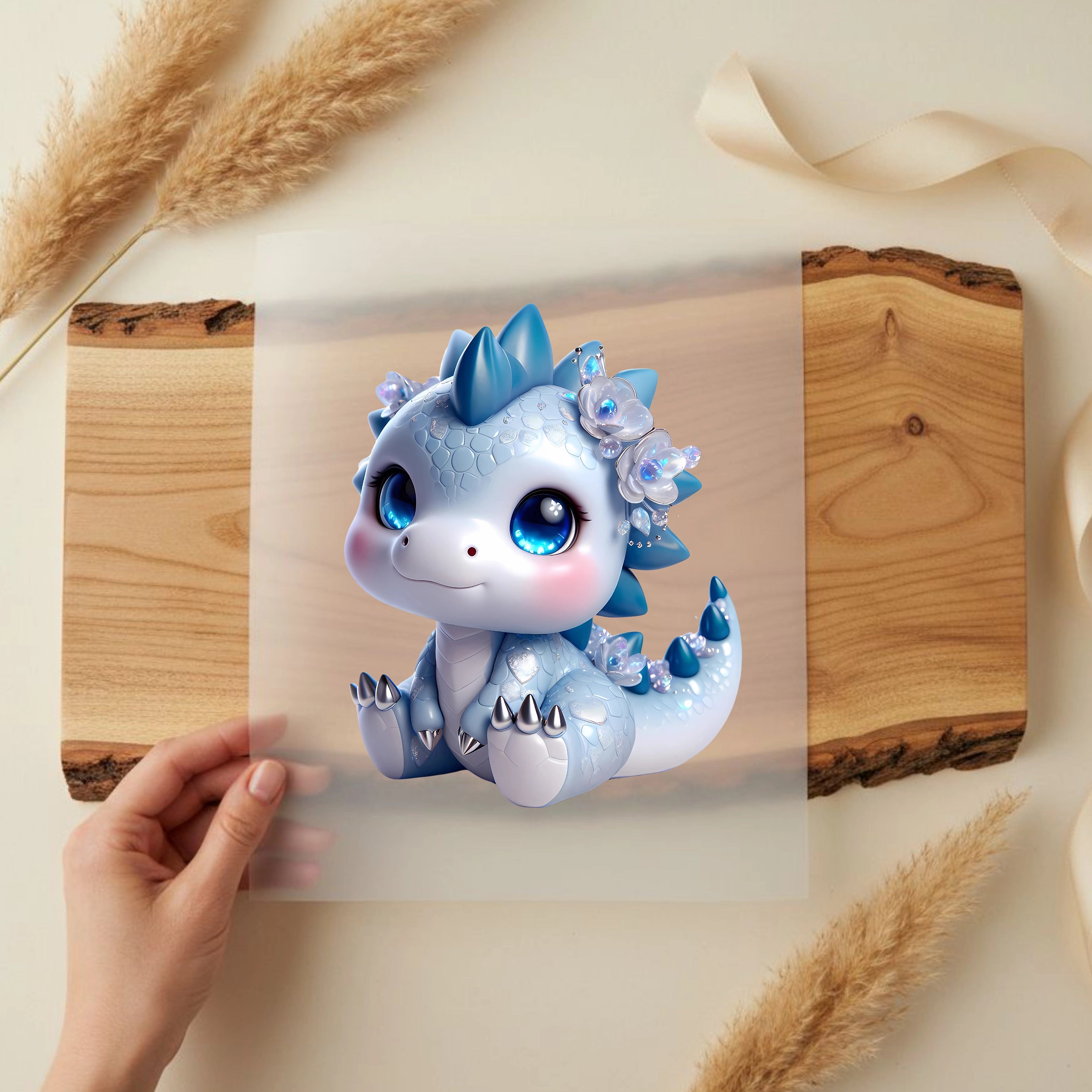 Bügelbild Frostdrache Mini