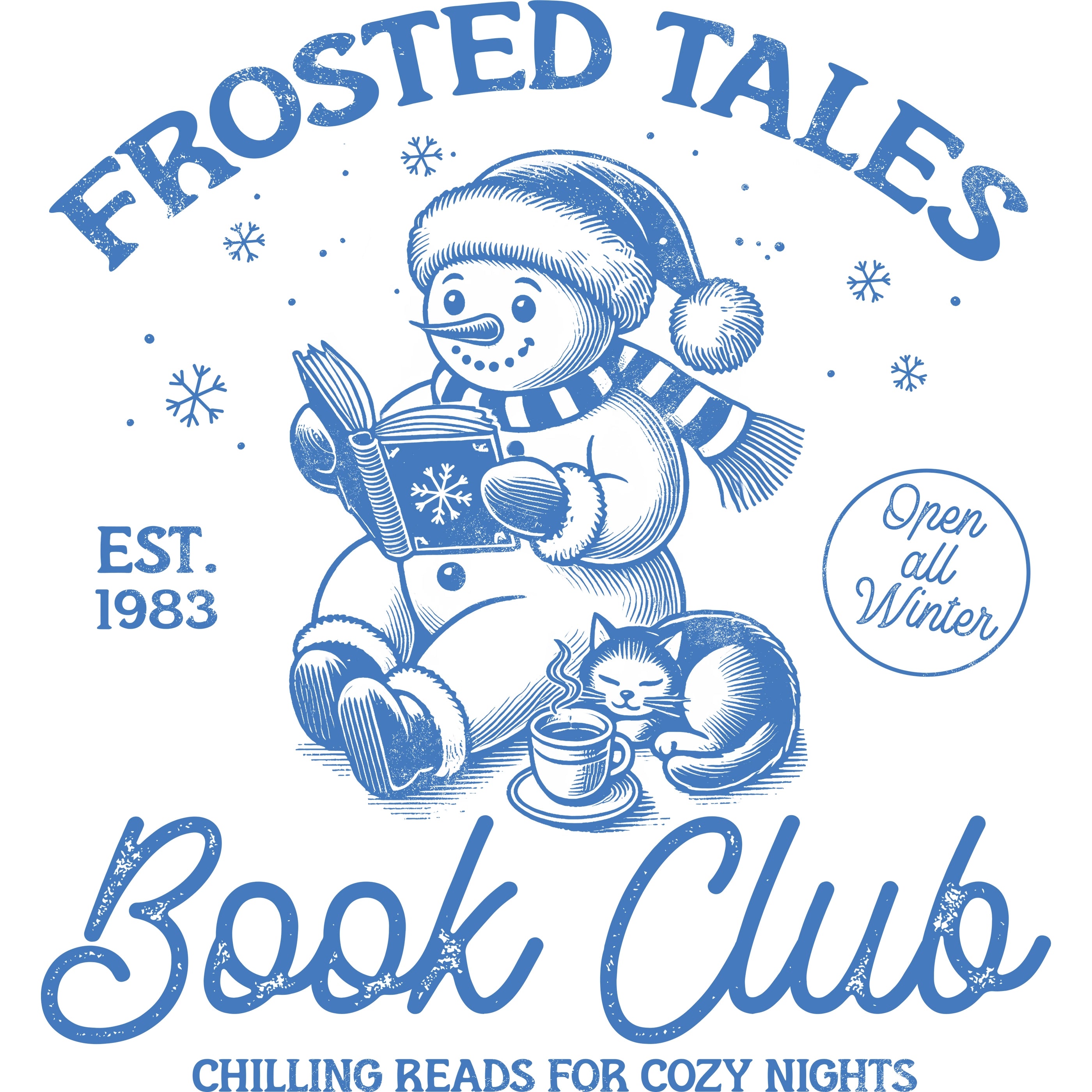 Bügelbild Frosted Tales Blau