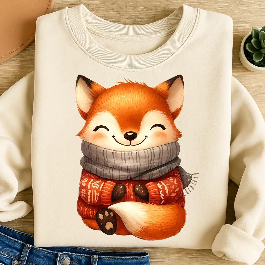 Bügelbild Fuchs Herbstfreund