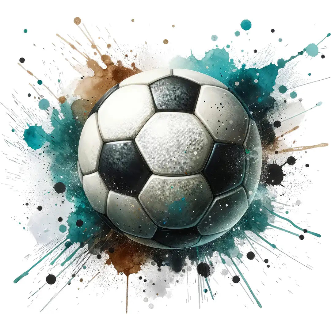 Bügelbild Fußball Power - S
