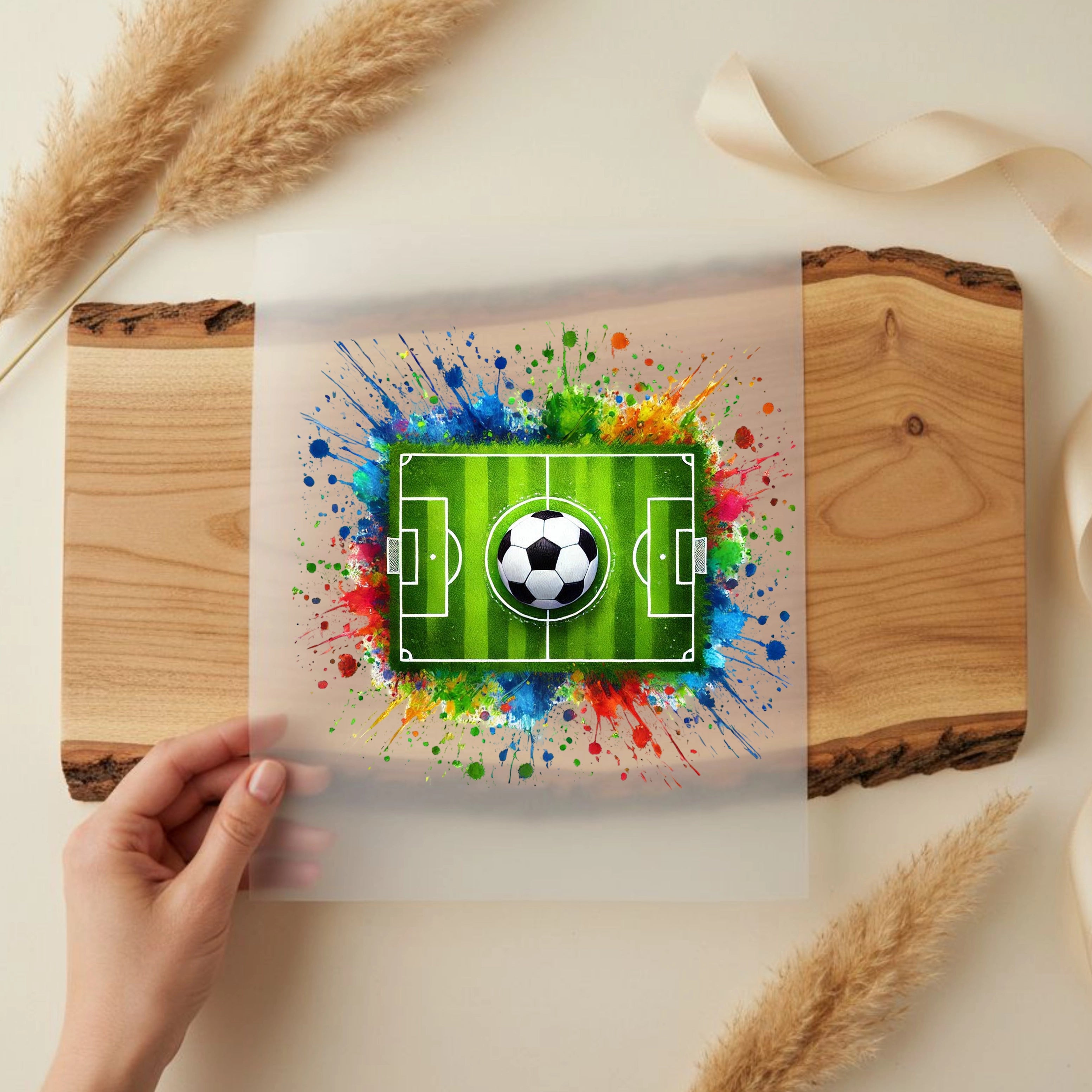 Bügelbild Fußball Splashfield