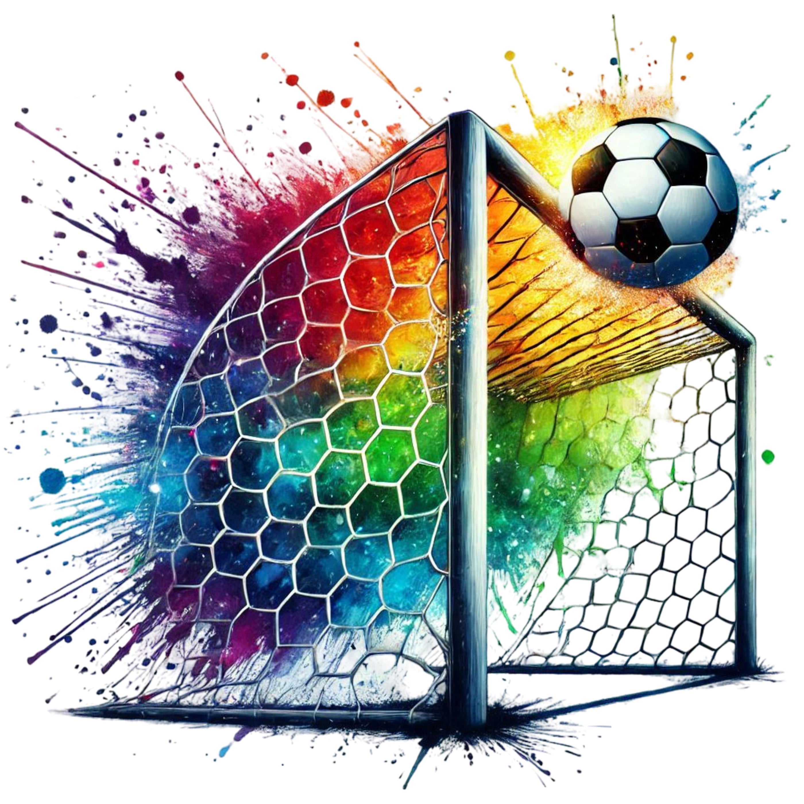 Bügelbild Fußball Splashgoal