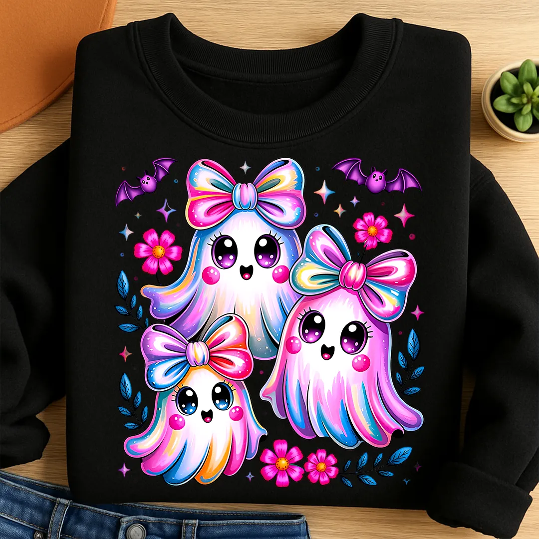 Bügelbild Geister Boo Trio