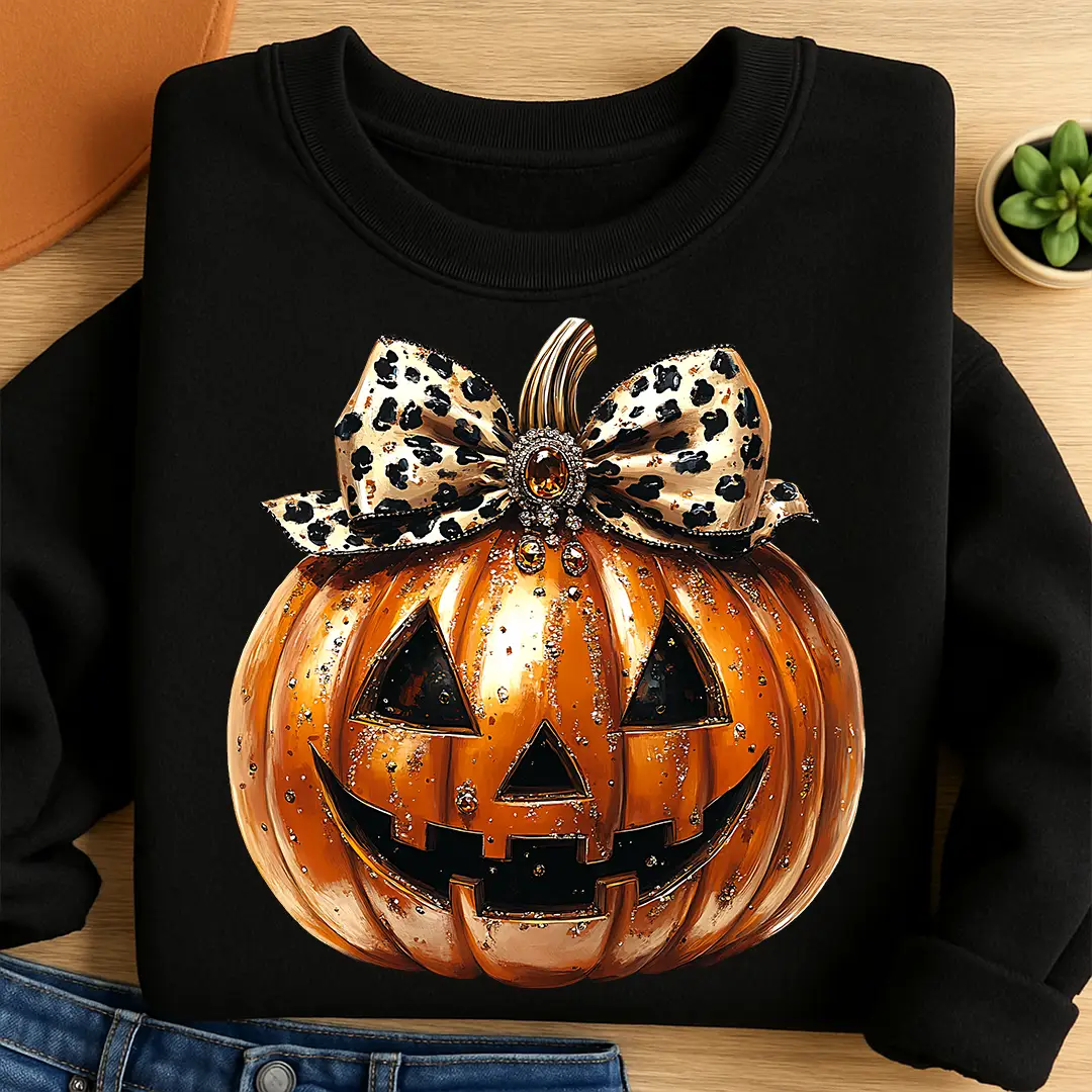 Bügelbild Glitter Pumpkin