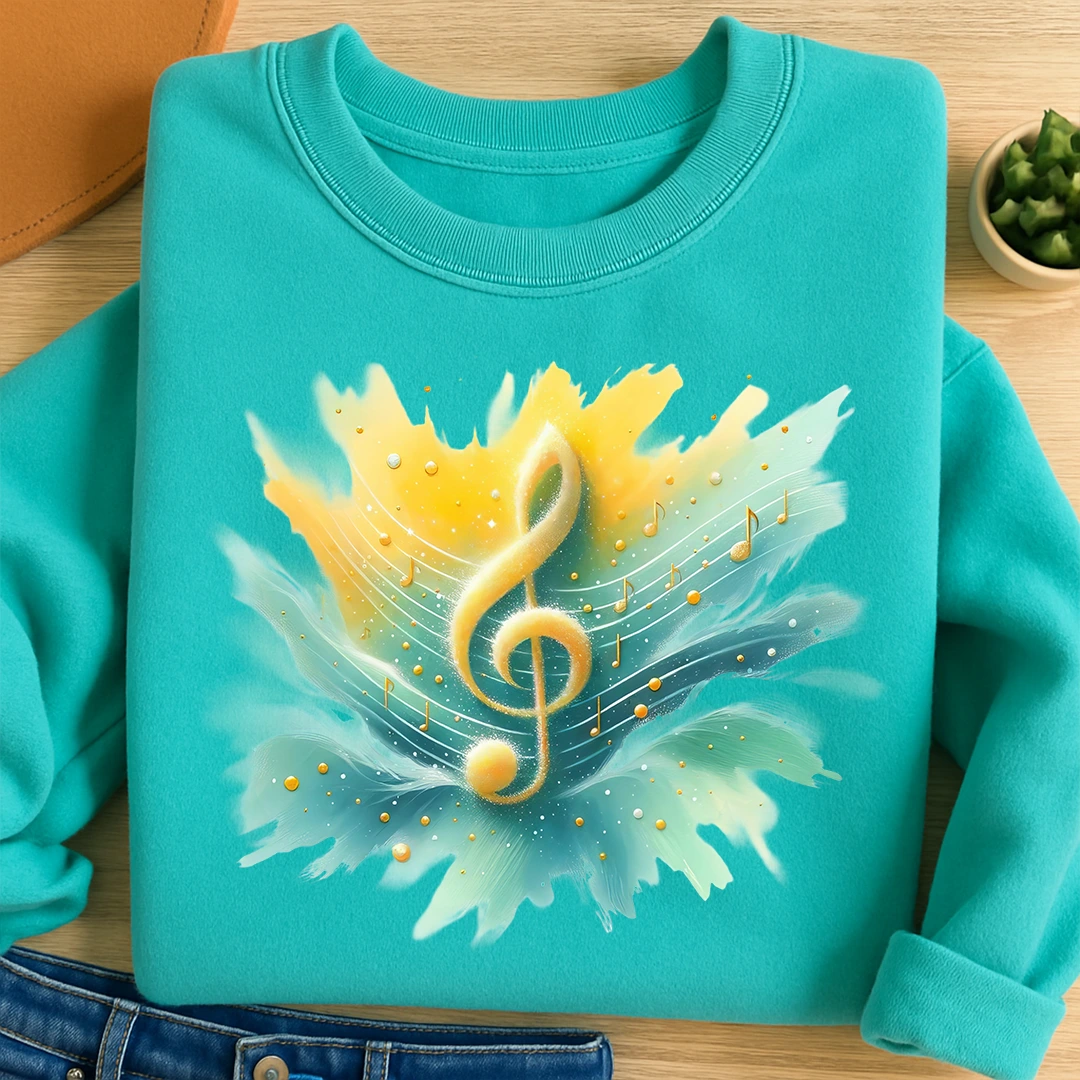 Bügelbild Goldene Melodie