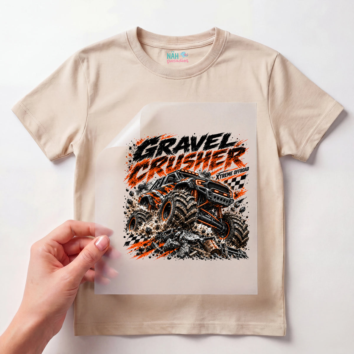 Bügelbild Gravel Crusher