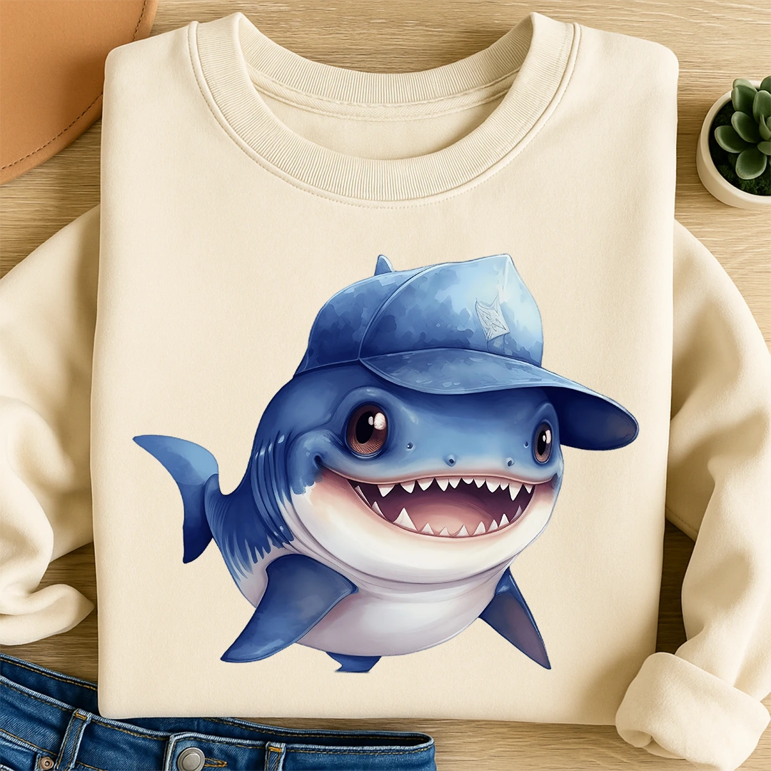 Bügelbild Hai Baby