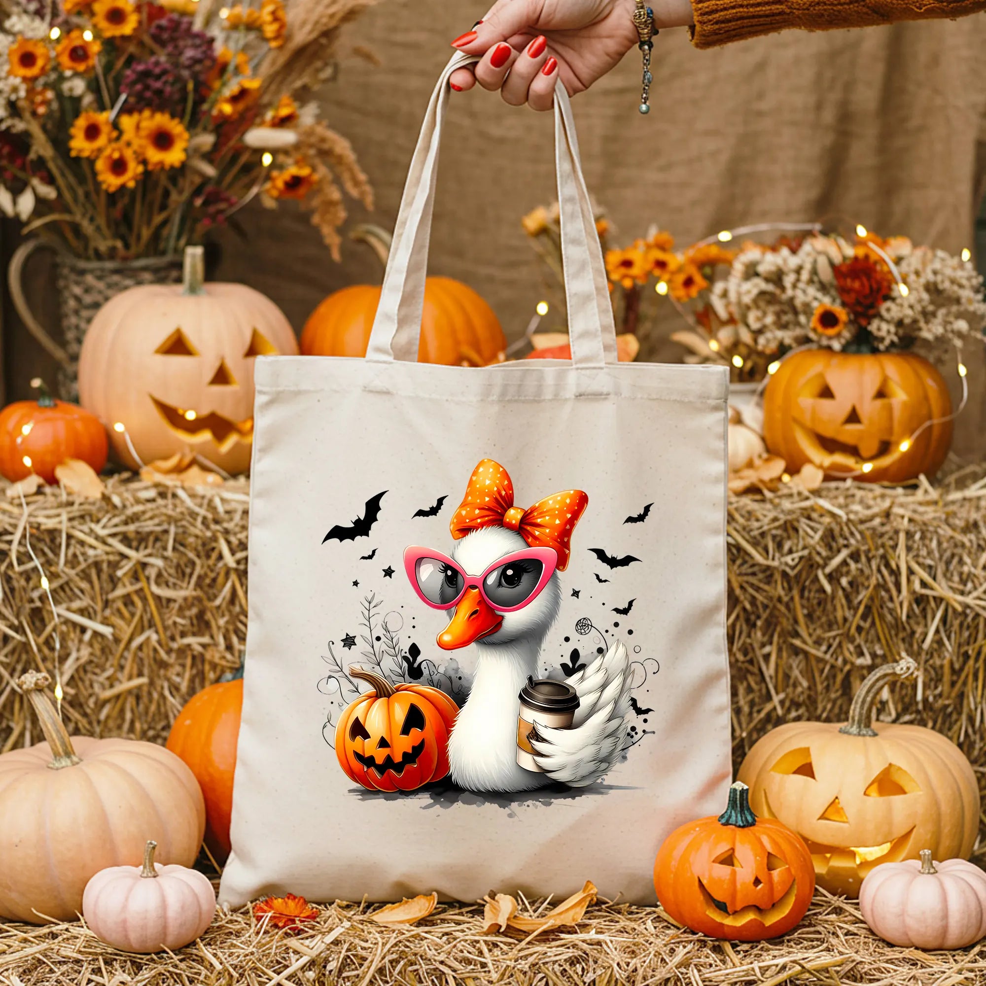 Bügelbild Halloween Gans Gisela