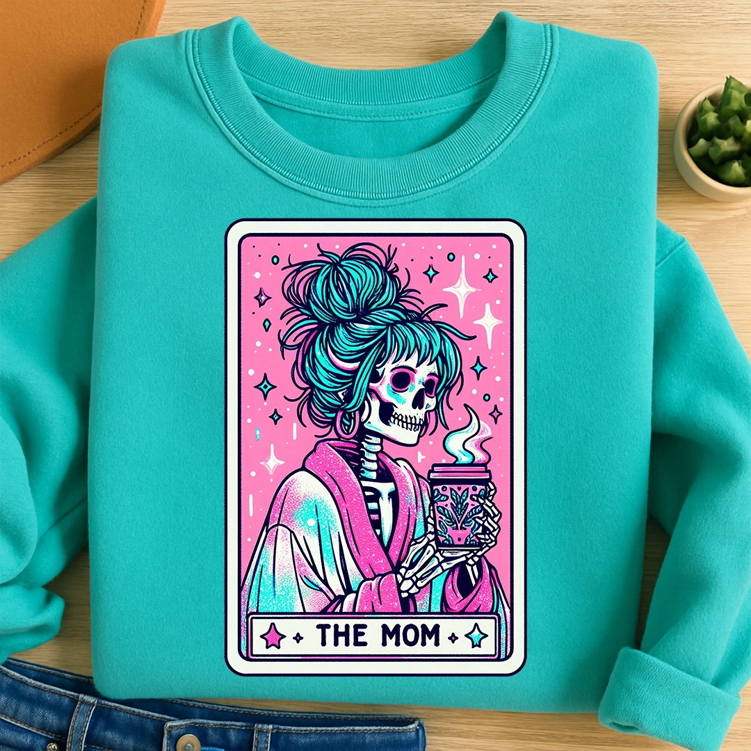 Bügelbild Tarot Karte Mom