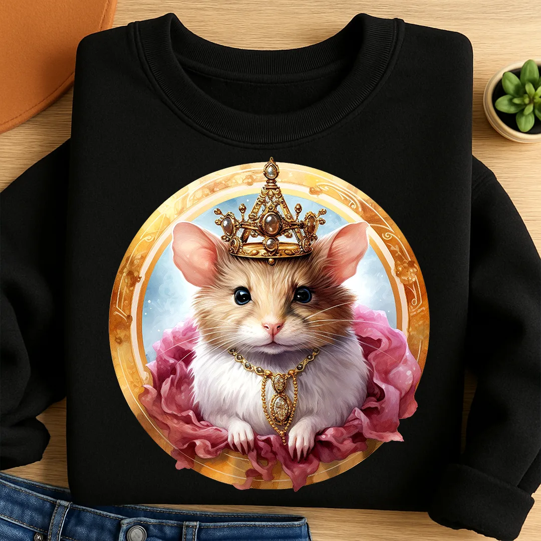 Bügelbild Hamster Prinzessin