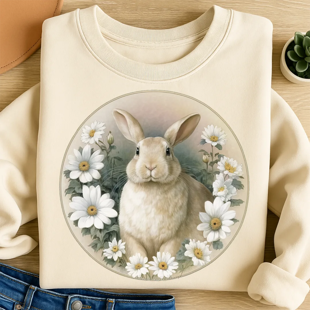 Bügelbild Hase Kamillenliebe
