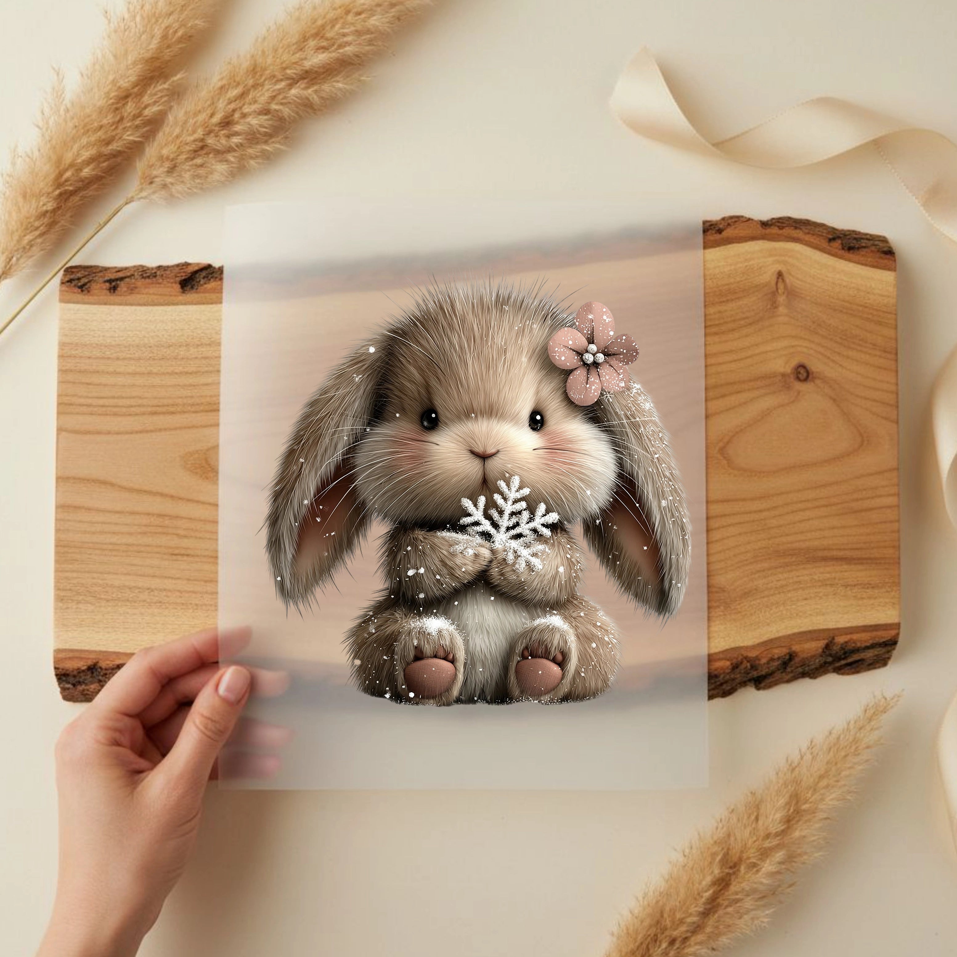 Bügelbild Hase Lina