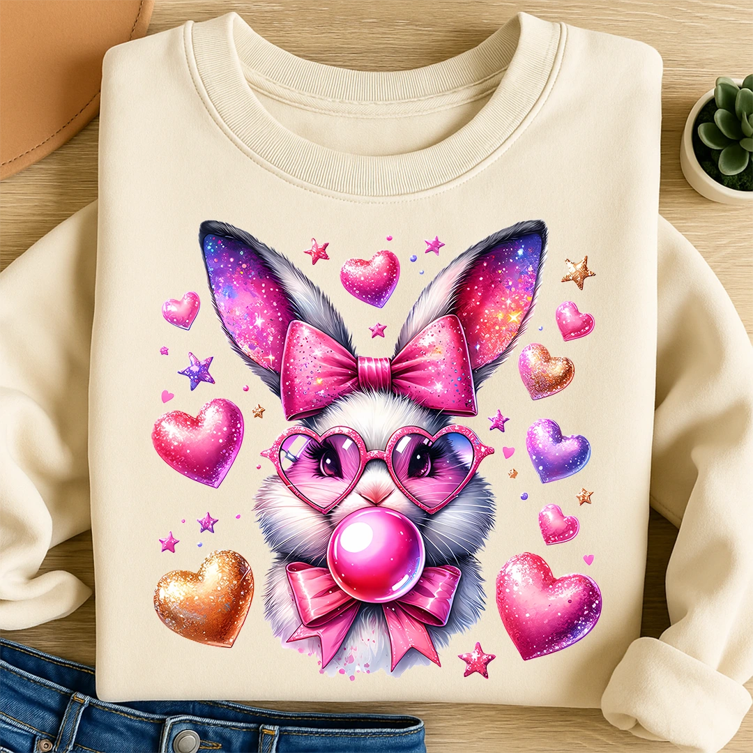 Bügelbild Hase Zuckerschnute