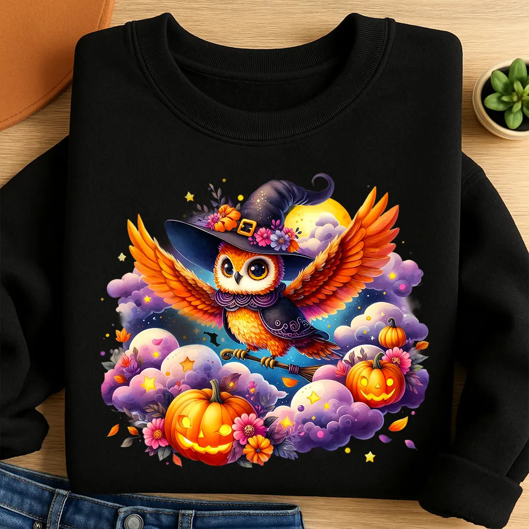 Bügelbild Hexen Eule Livia