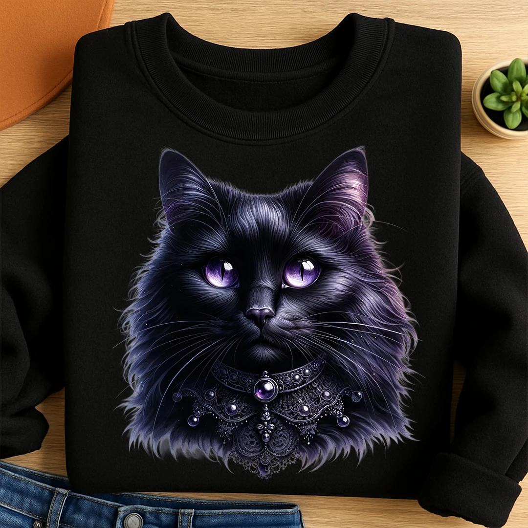 Bügelbild Hexenkater
