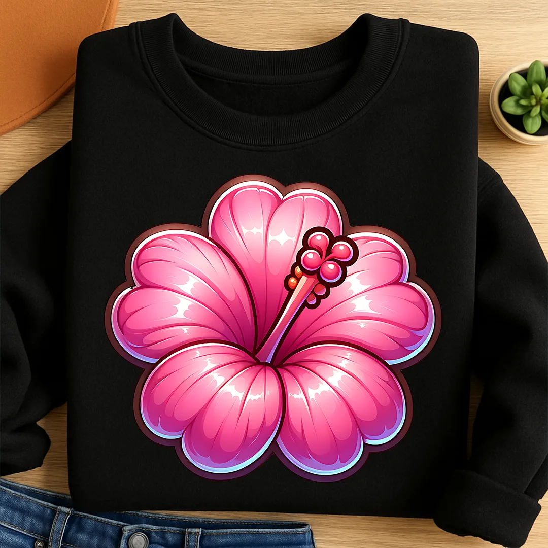 Bügelbild Hibiskus Dream