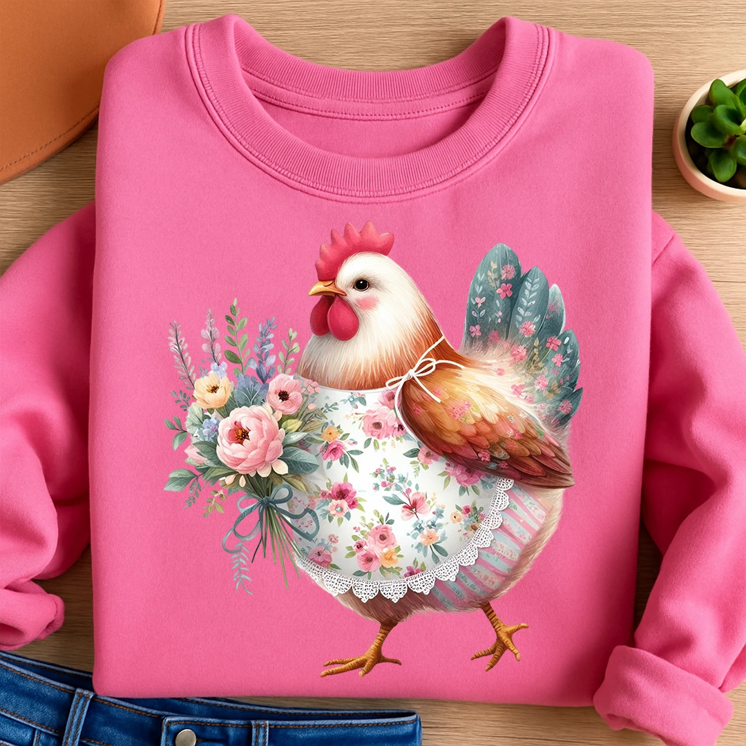 Bügelbild Huhn Rosie