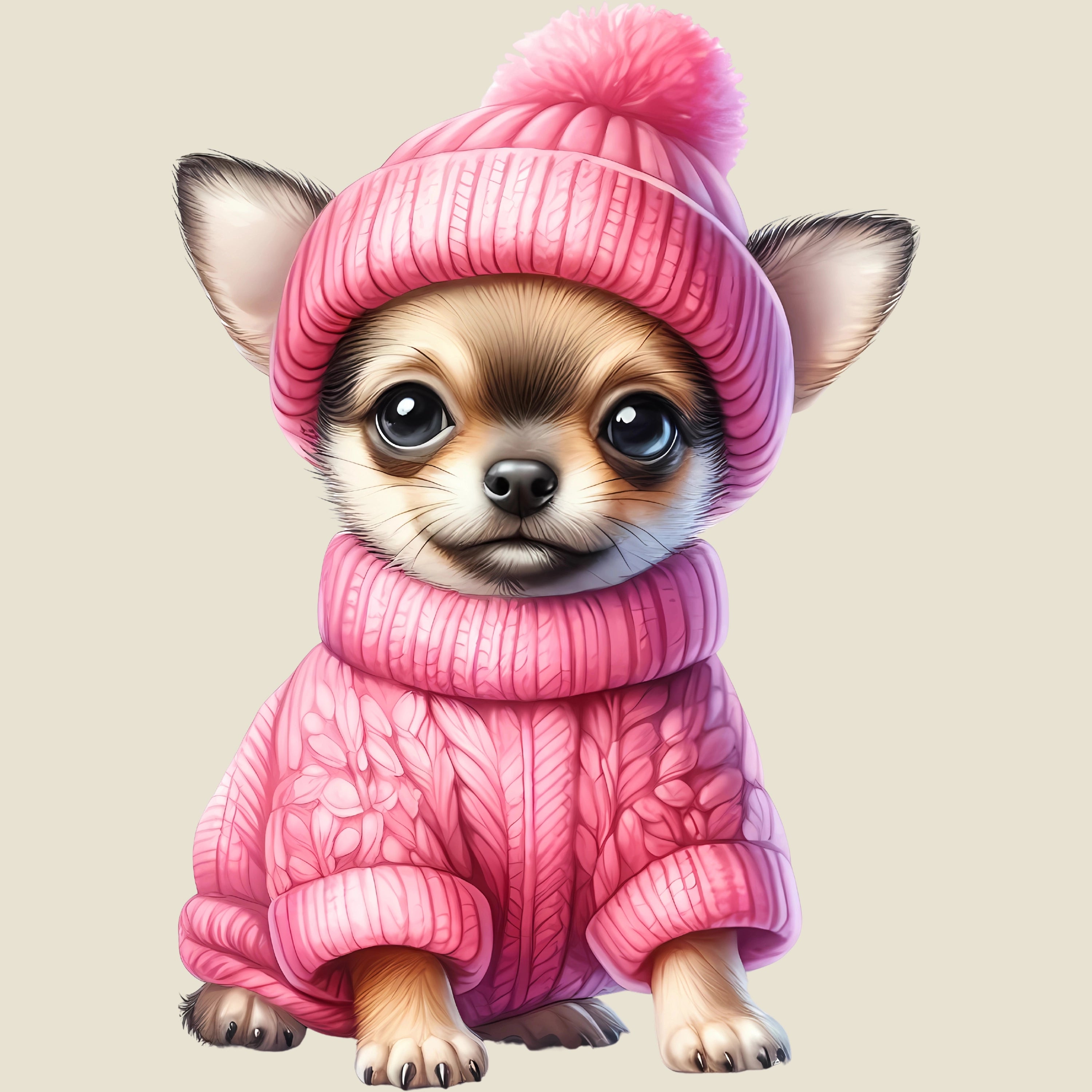 Bügelbild Hund Chihuahua Coco Frostglück