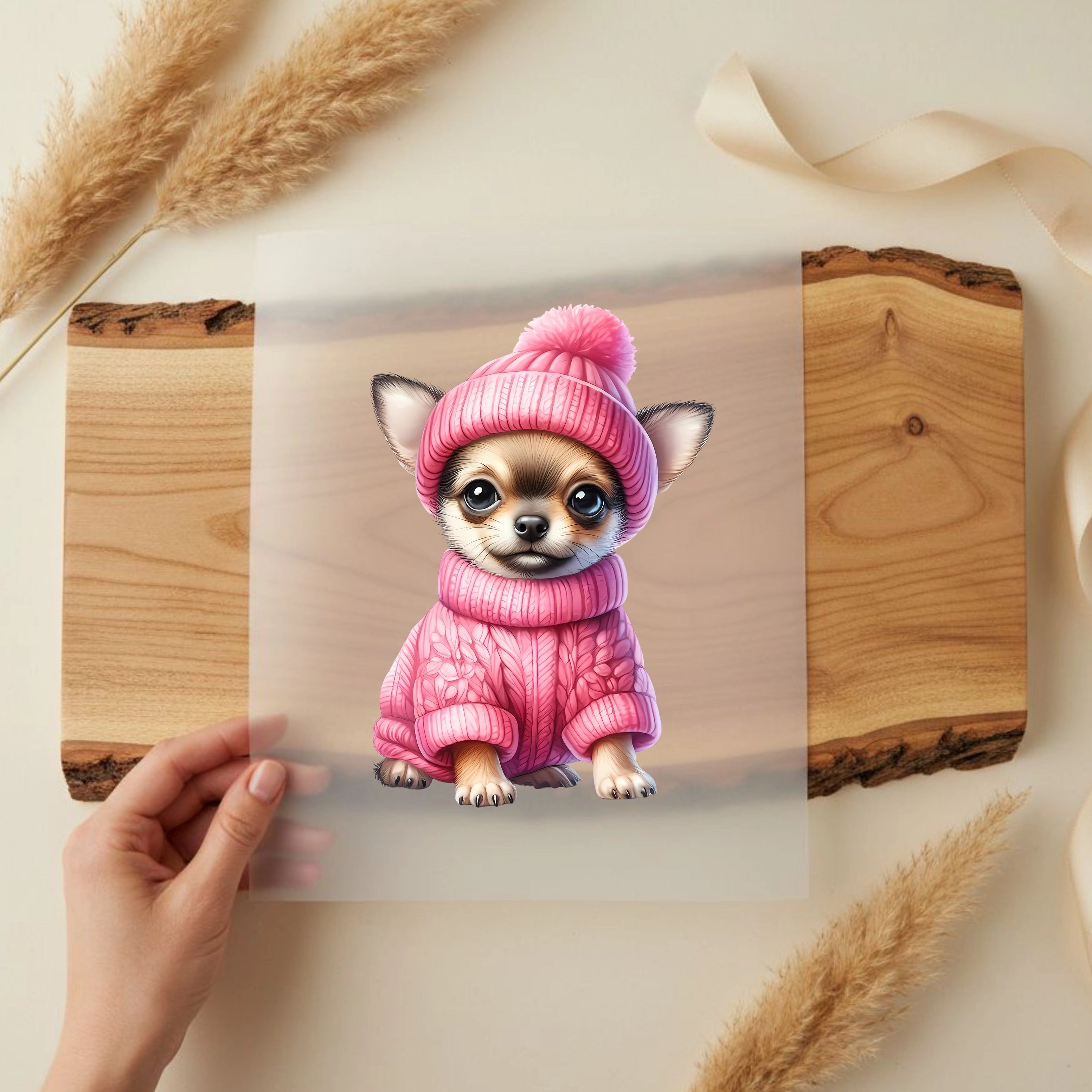 Bügelbild Hund Chihuahua Coco Frostglück