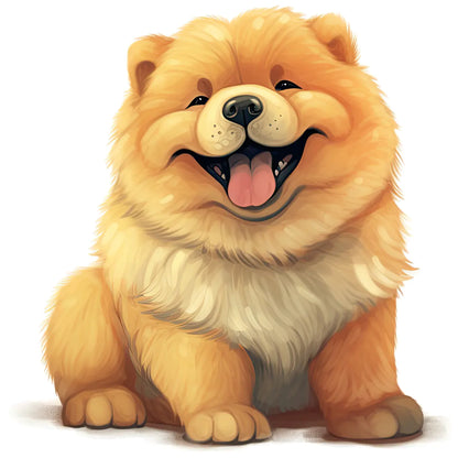 buegelbild-hund-chow-chow