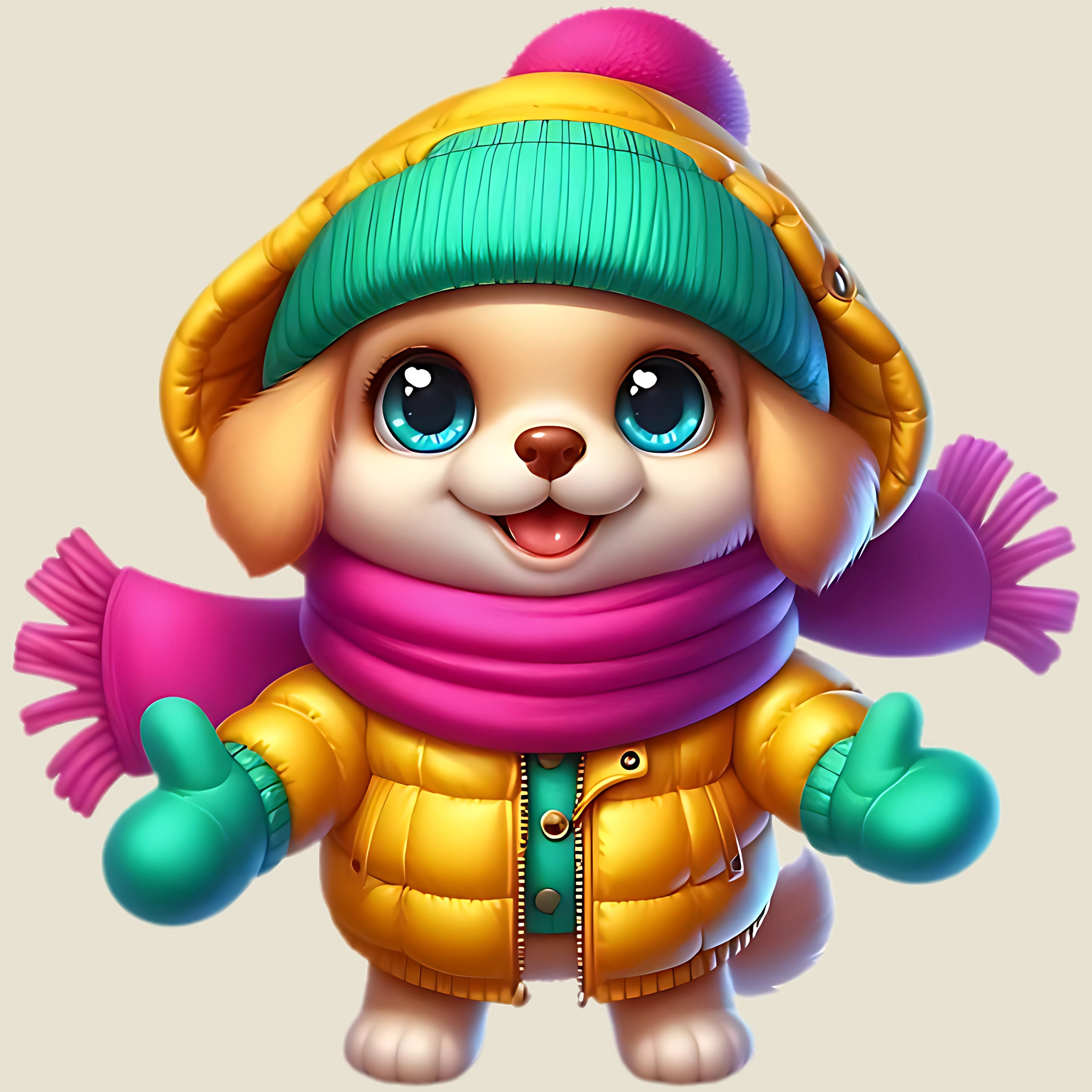 Bügelbild Hund Frohnatur