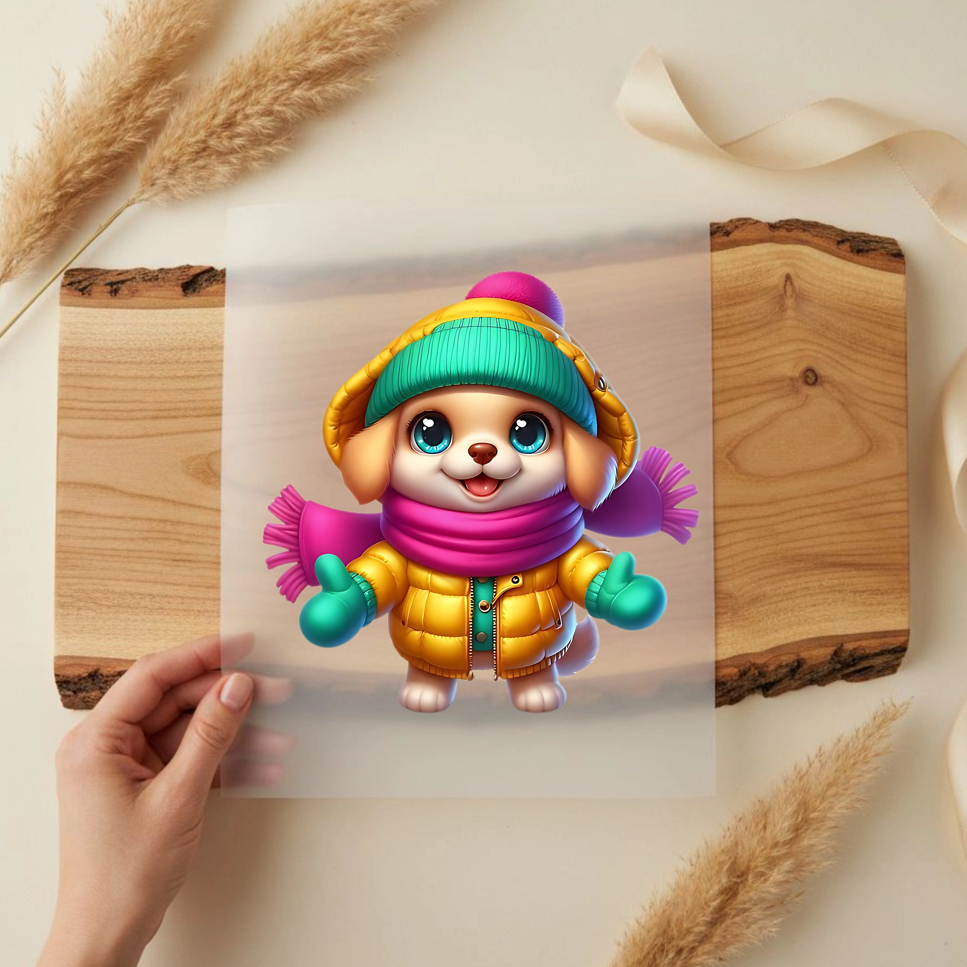 Bügelbild Hund Frohnatur