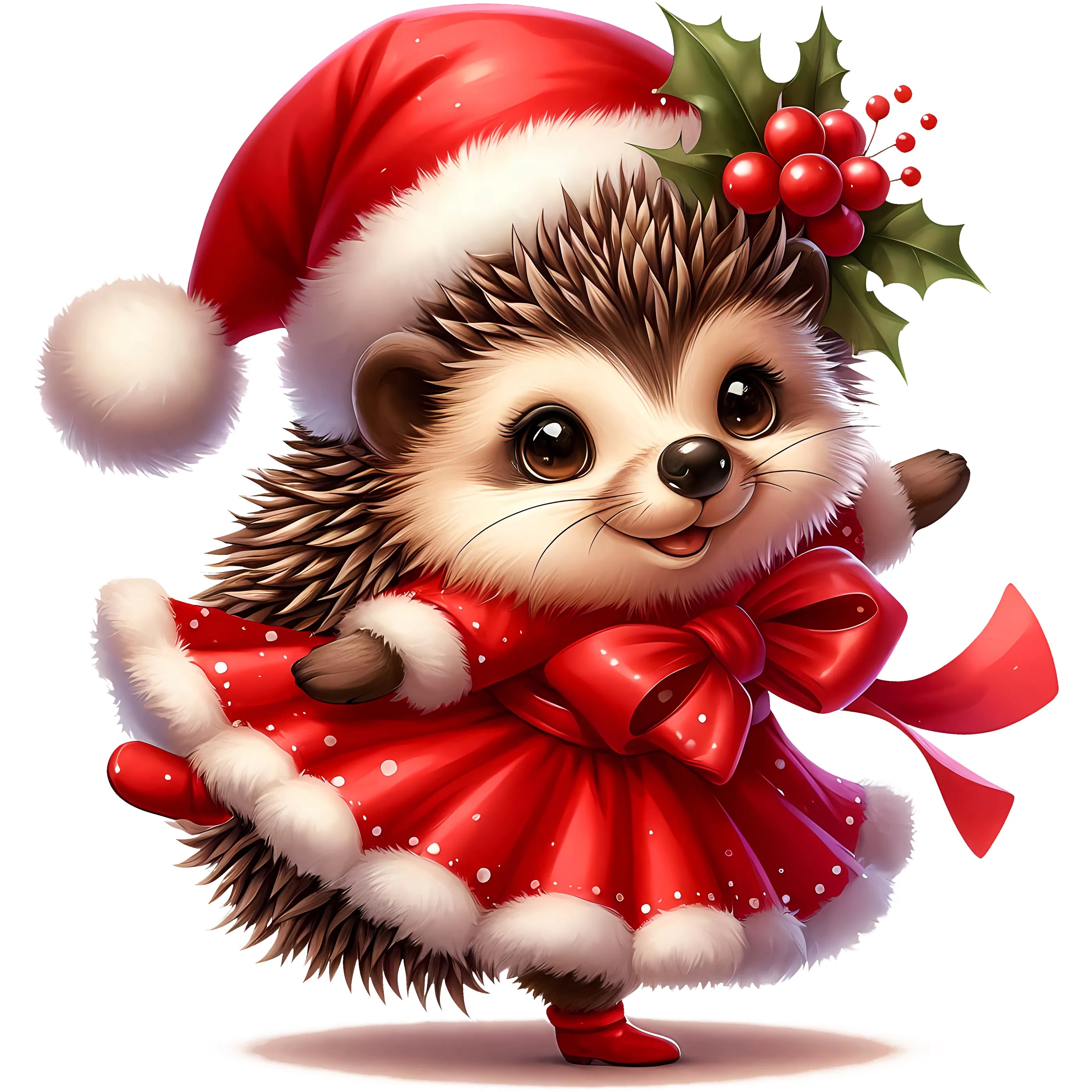 Bügelbild Igel Iga Schneetanz