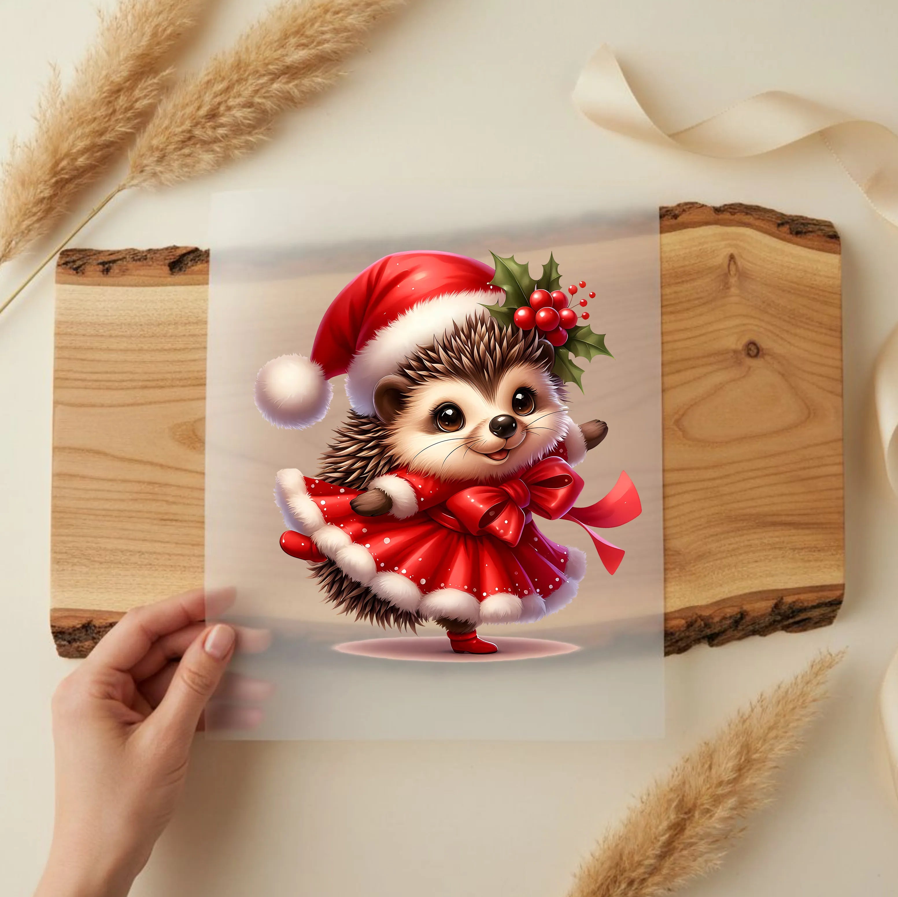 Bügelbild Igel Iga Schneetanz