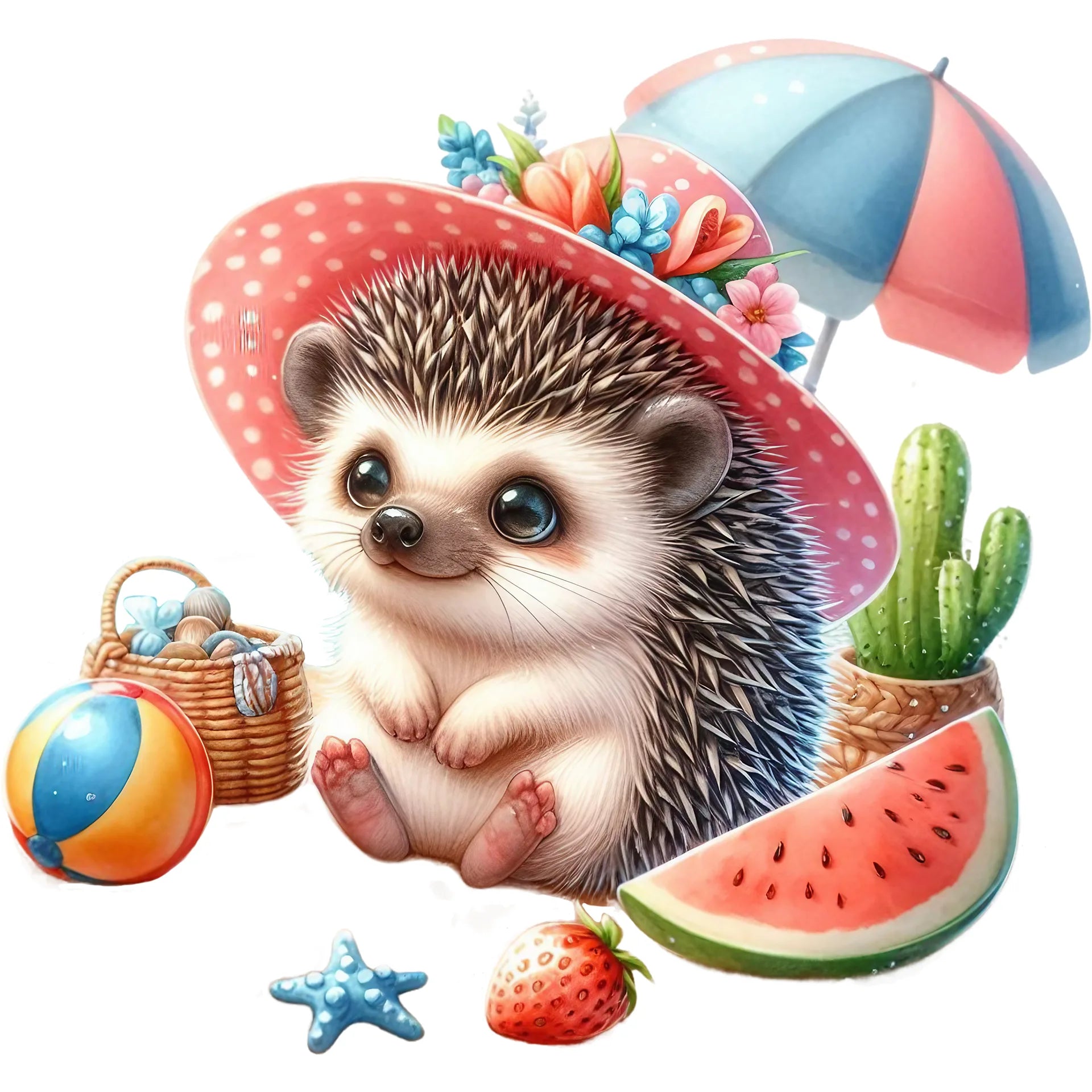 Bügelbild Igel Sommerpickser