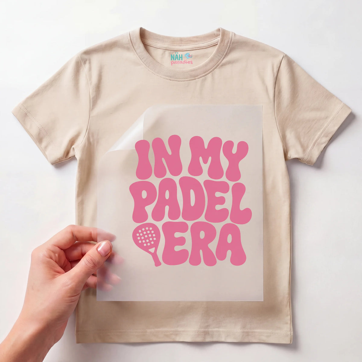 Bügelbild In My Padel Era Rosa