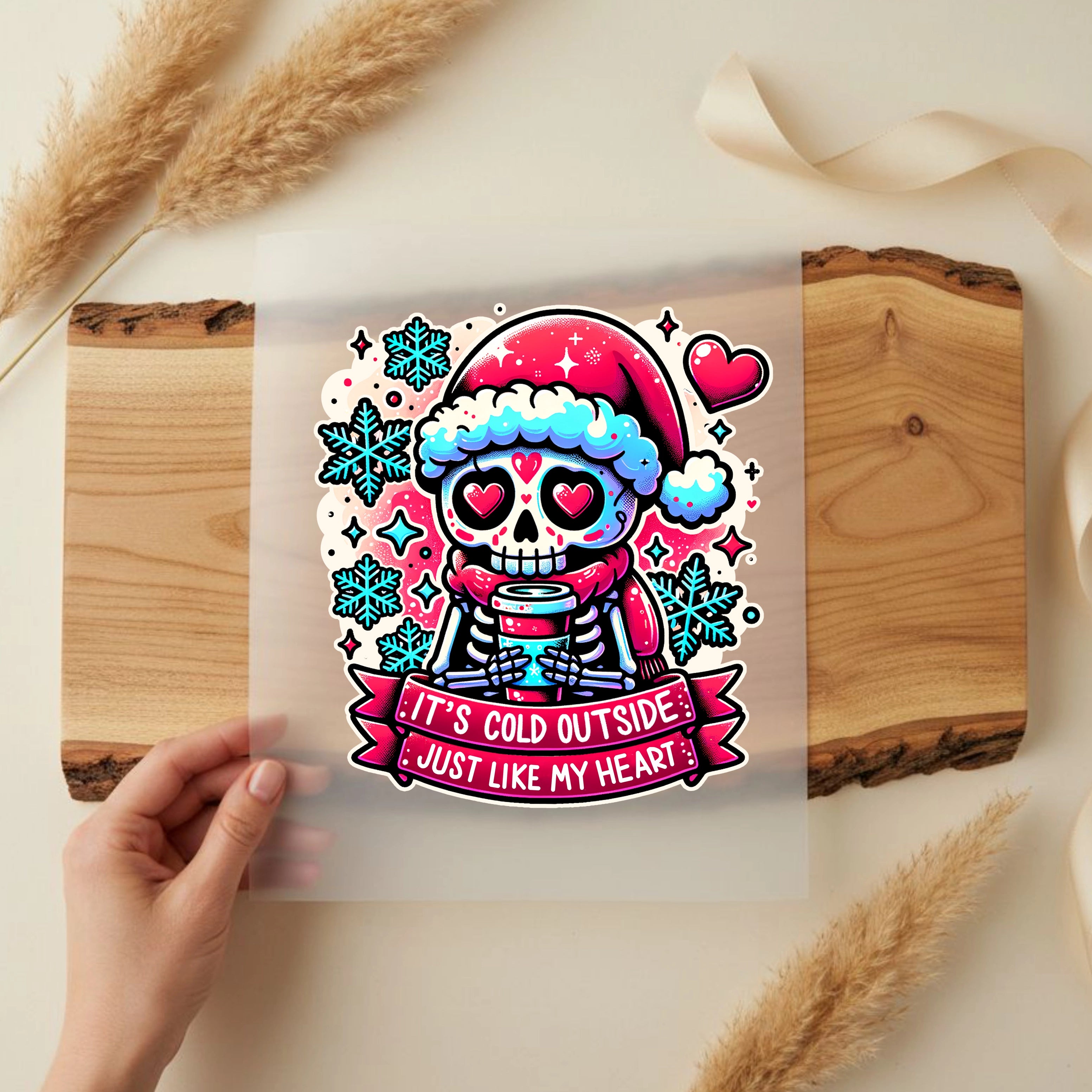 Bügelbild its cold outside just like my heart