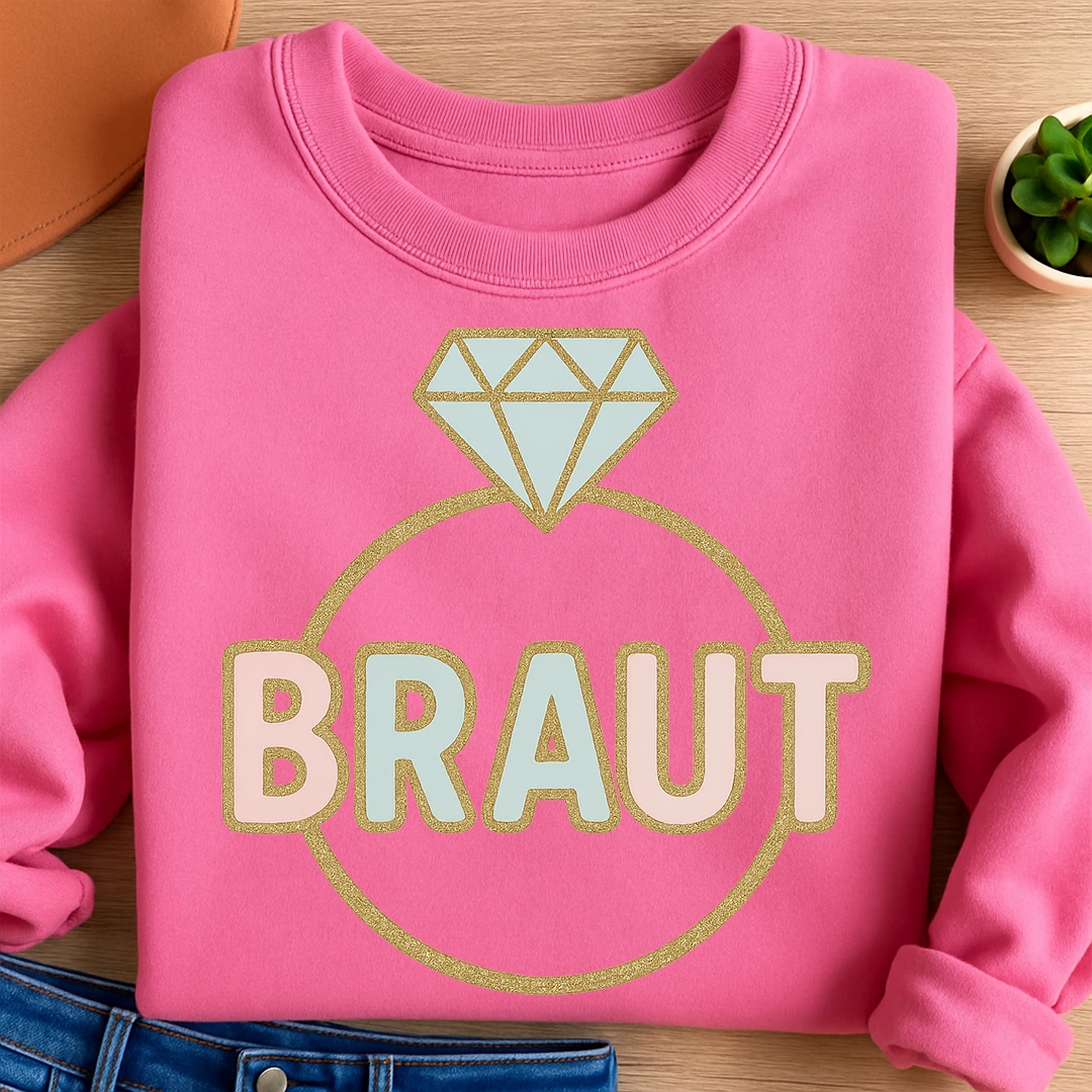 Bügelbild Junggesellenabschied Braut